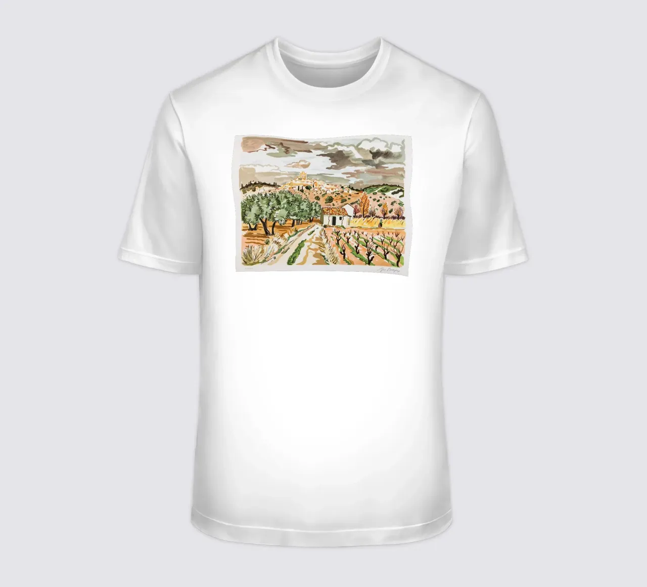 Neve in Provenza t-shirt da Peteriespinoza Studio