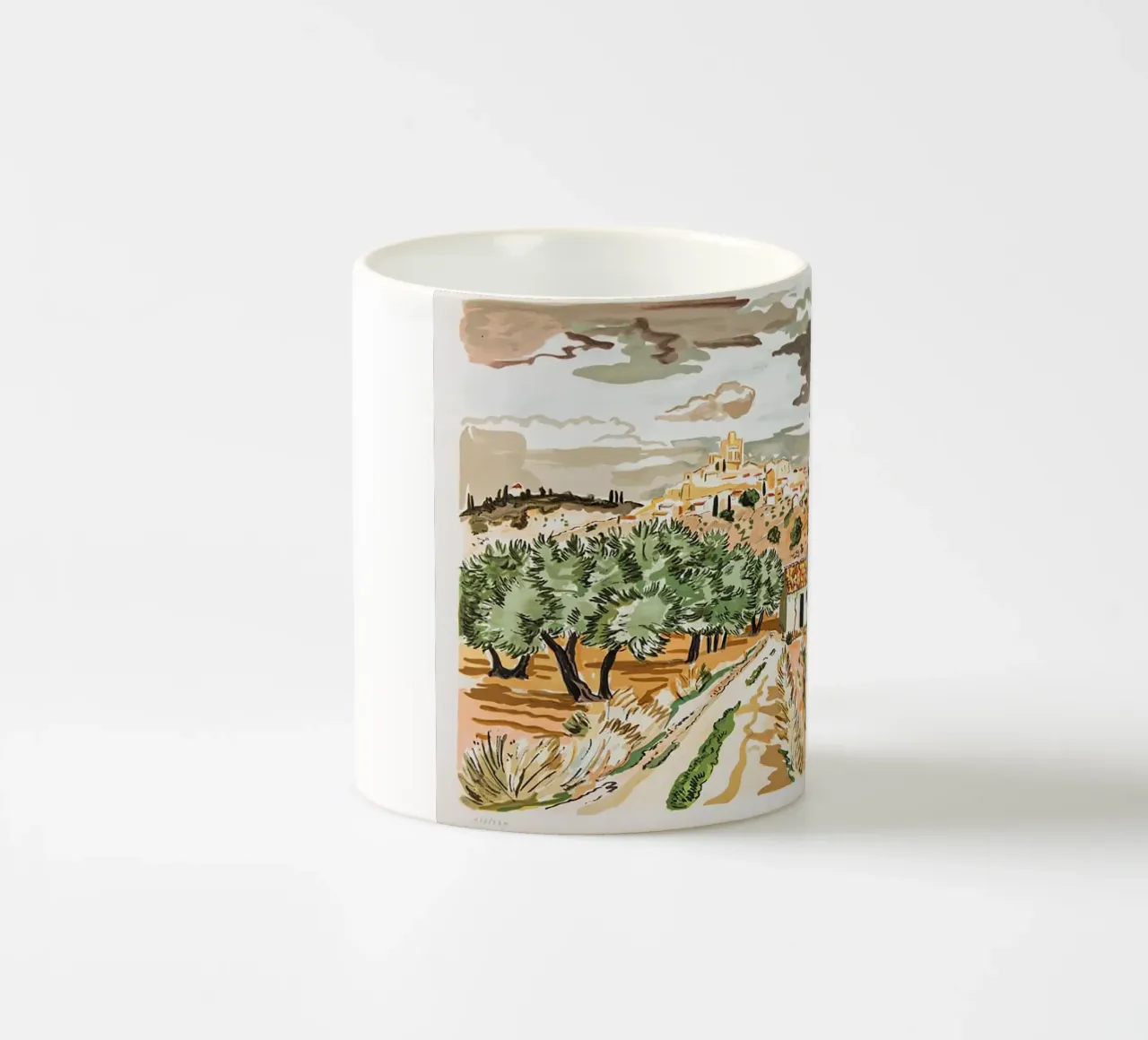 Neve in Provenza tazza in ceramica da Peteriespinoza Studio