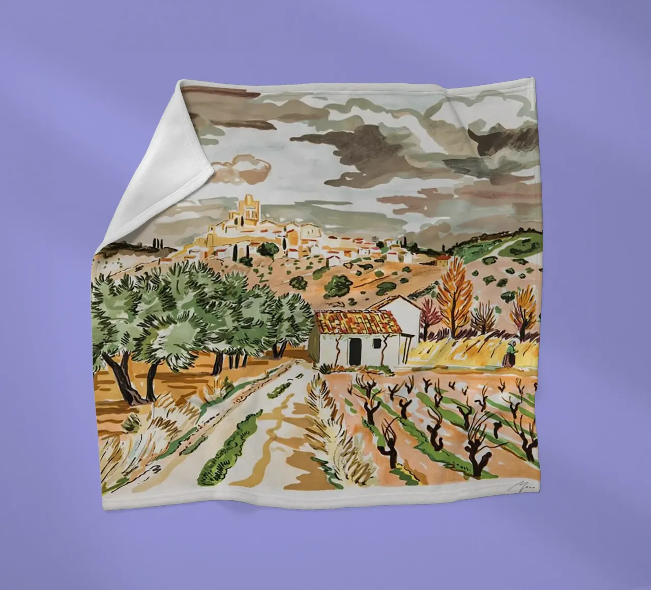 Neve in Provenza coperta in pile da Peteriespinoza Studio