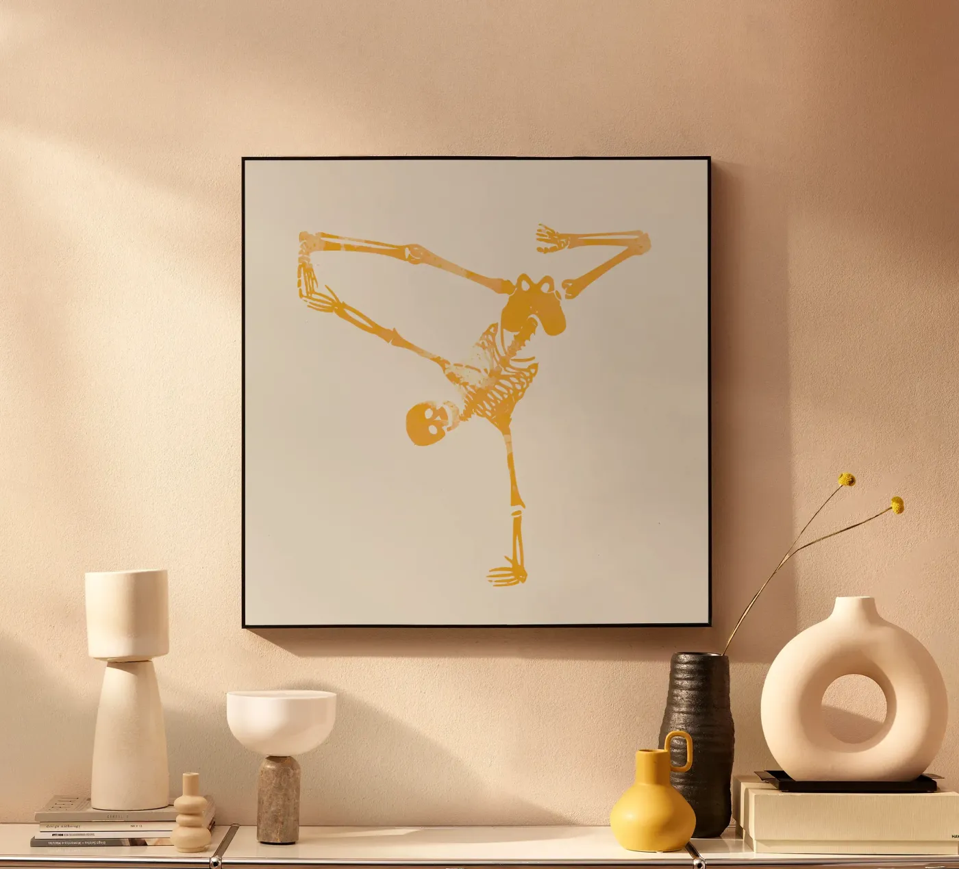 Skeleton breakdance plexiglas de Little Dean