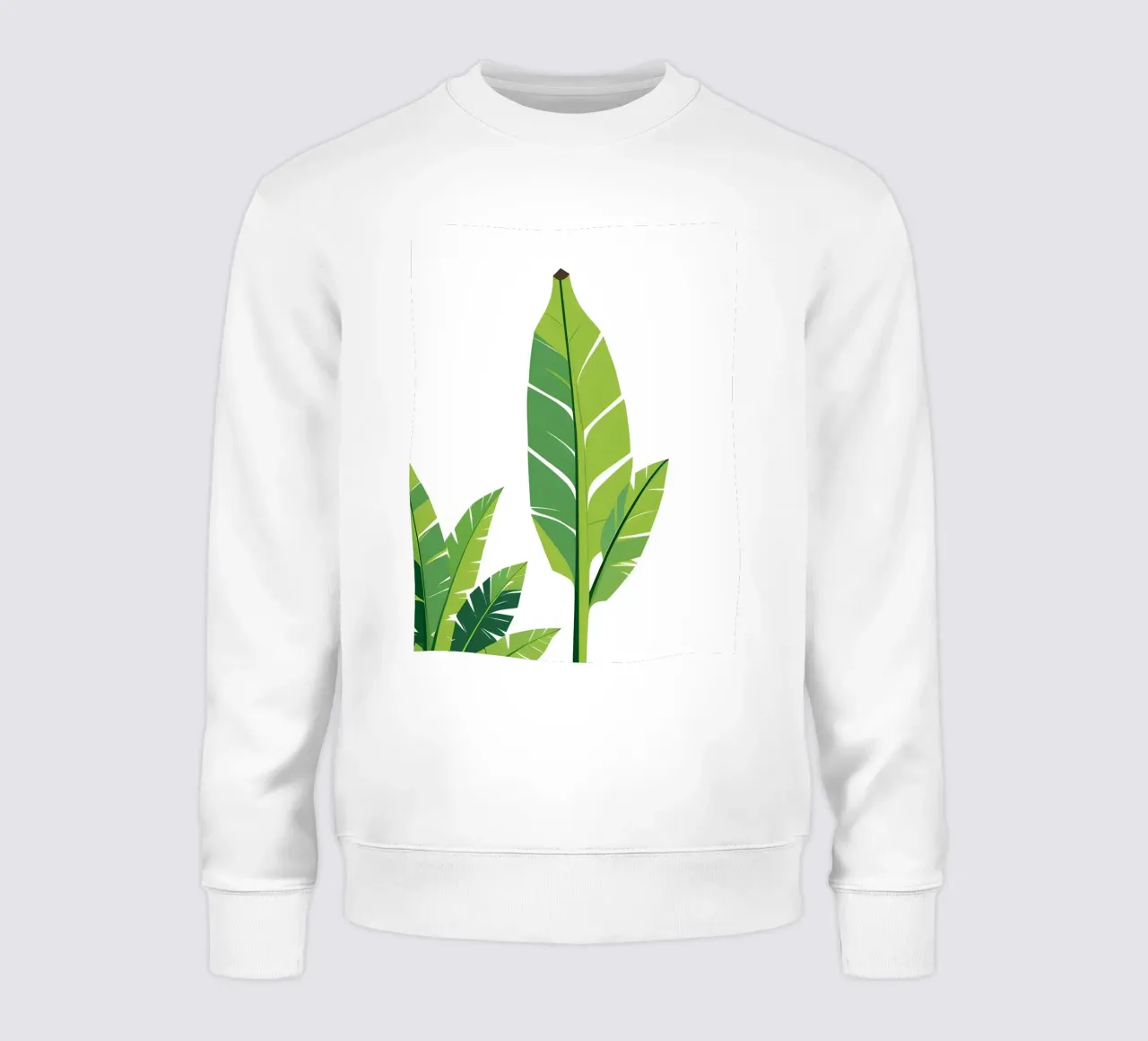 Sezione di forma di foglia di banana felpa da Botanical Gallery