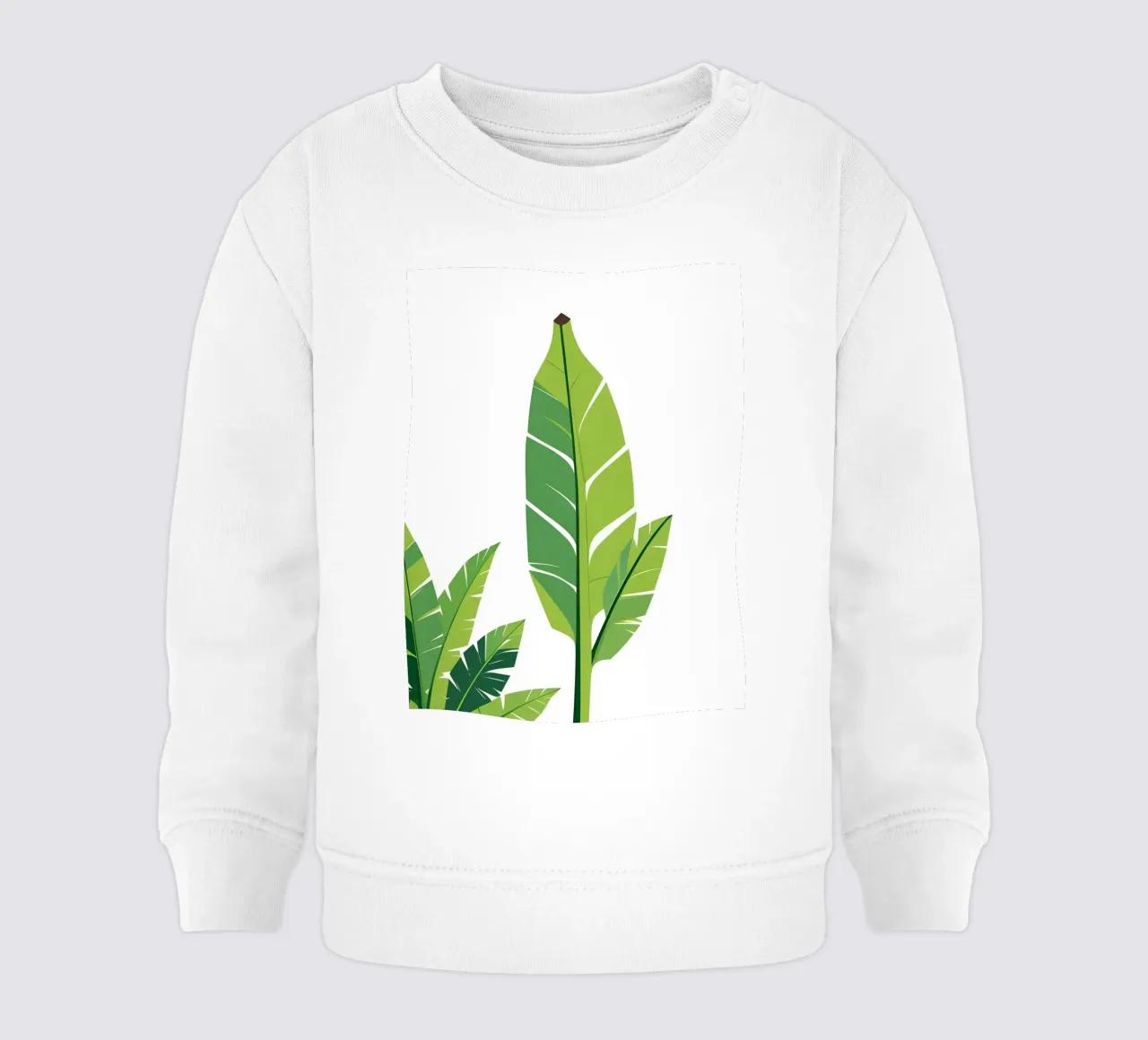 Sezione di forma di foglia di banana felpa neonato da Botanical Gallery