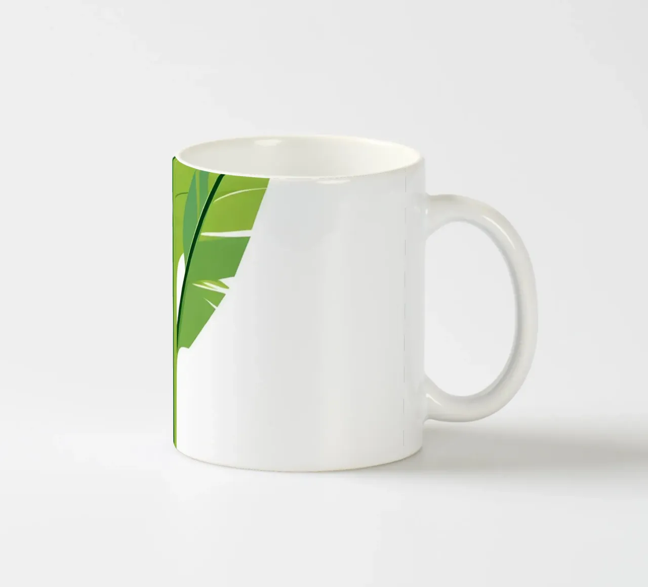 Sezione di forma di foglia di banana tazza in ceramica da Botanical Gallery