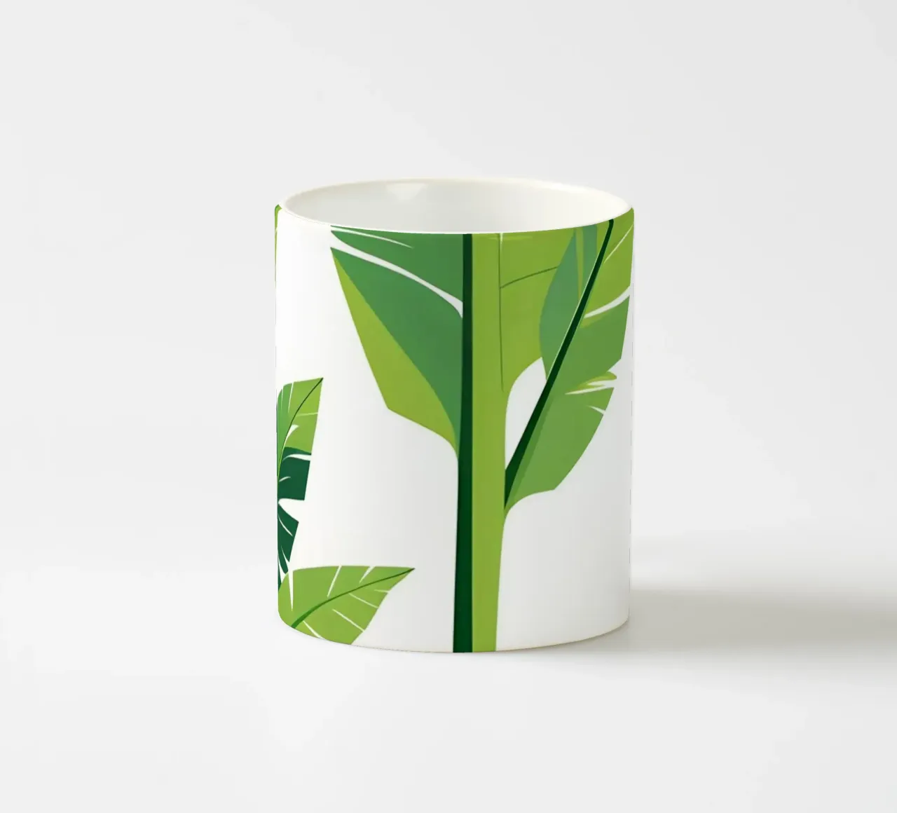 Sezione di forma di foglia di banana tazza in ceramica da Botanical Gallery