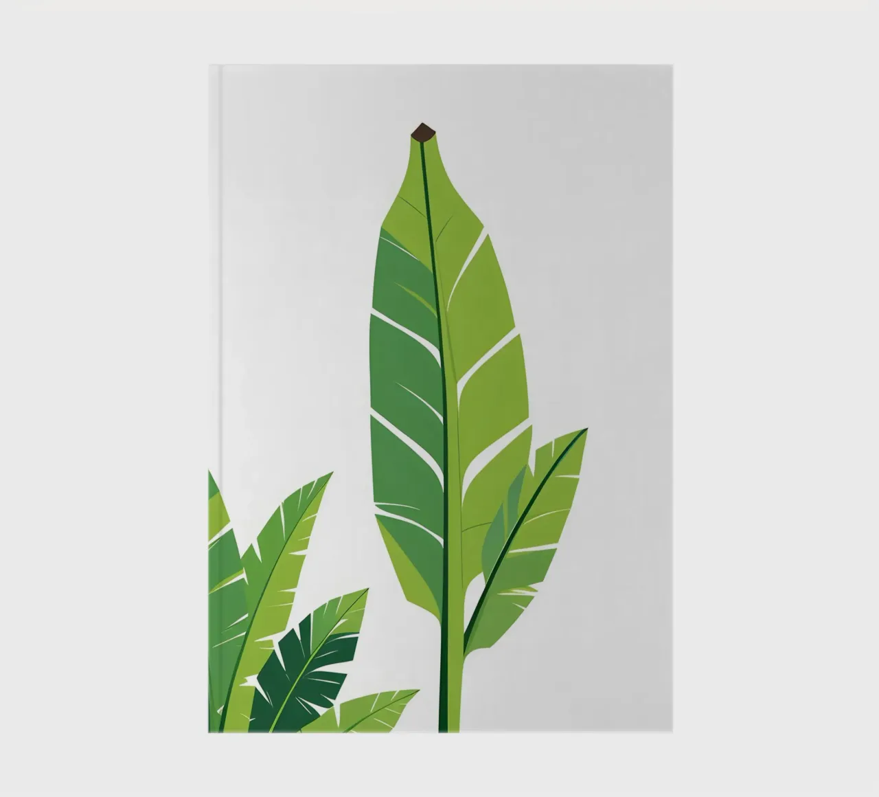 Section of banana leaf shape notebook by Botanical Gallery