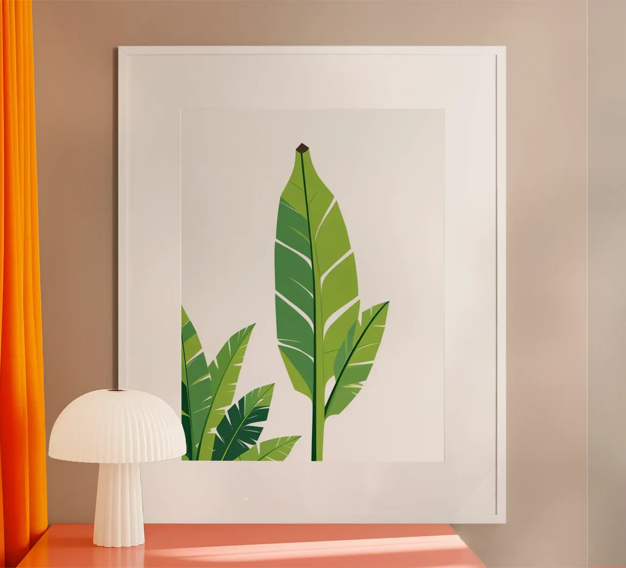 Section of banana leaf shape hahnemühle by Botanical Gallery