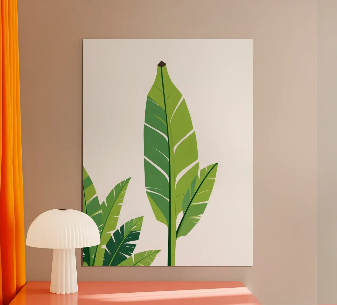 Section of banana leaf shape hahnemühle by Botanical Gallery