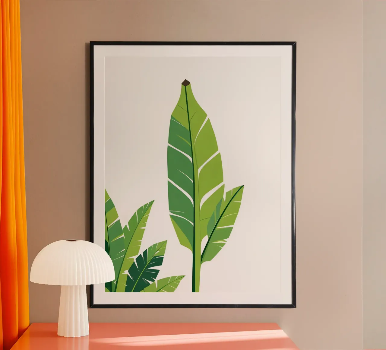 Section of banana leaf shape hahnemühle by Botanical Gallery