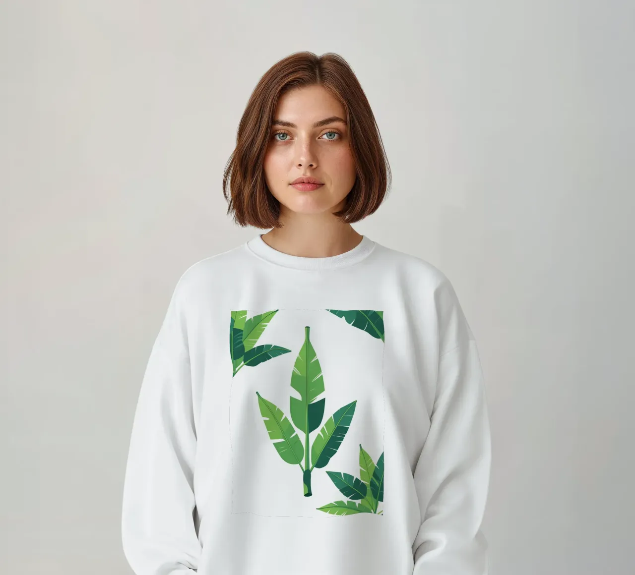 Sezione di forma di foglia di banana felpa da Botanical Gallery