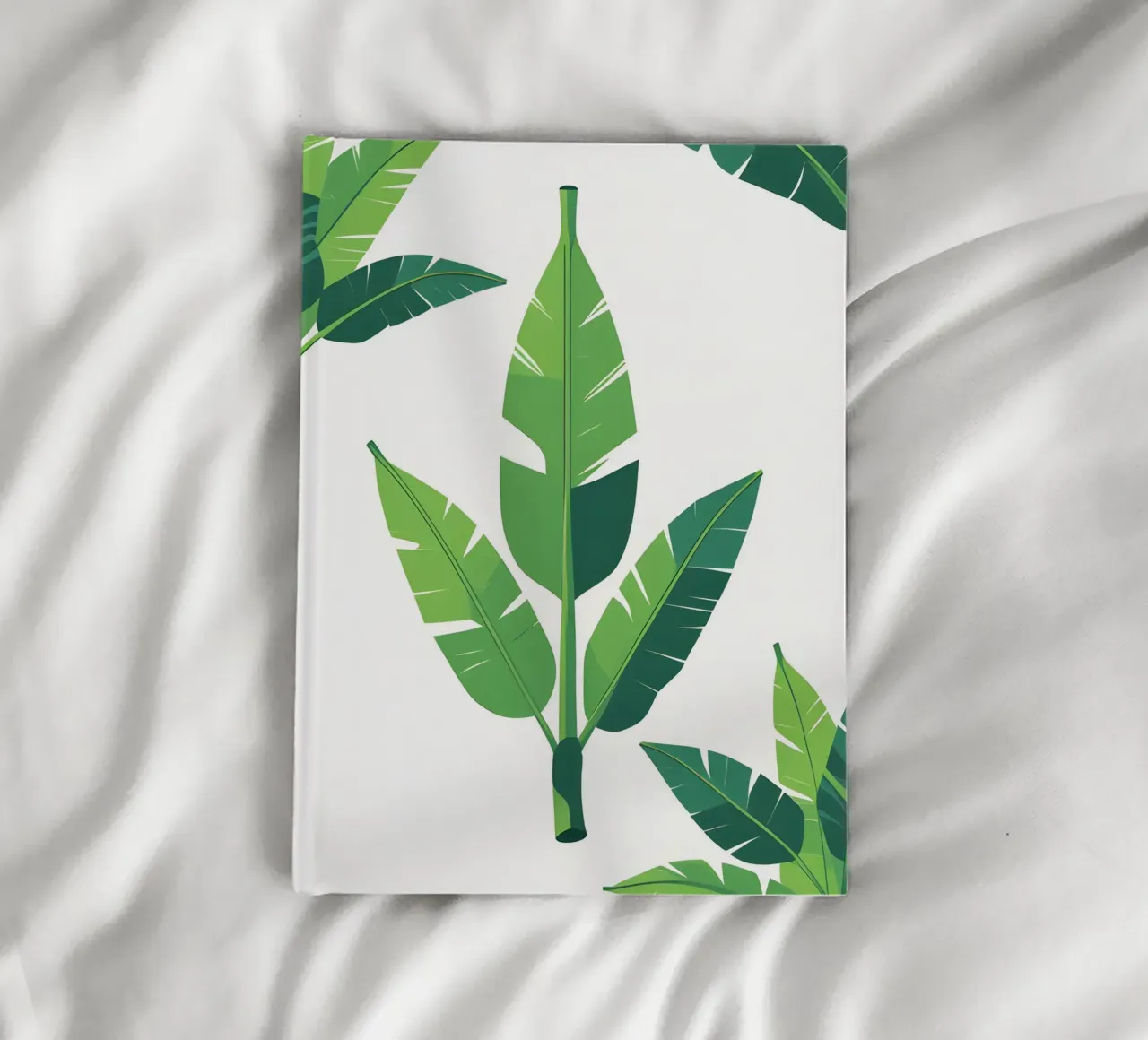 Section of banana leaf shape notebook by Botanical Gallery