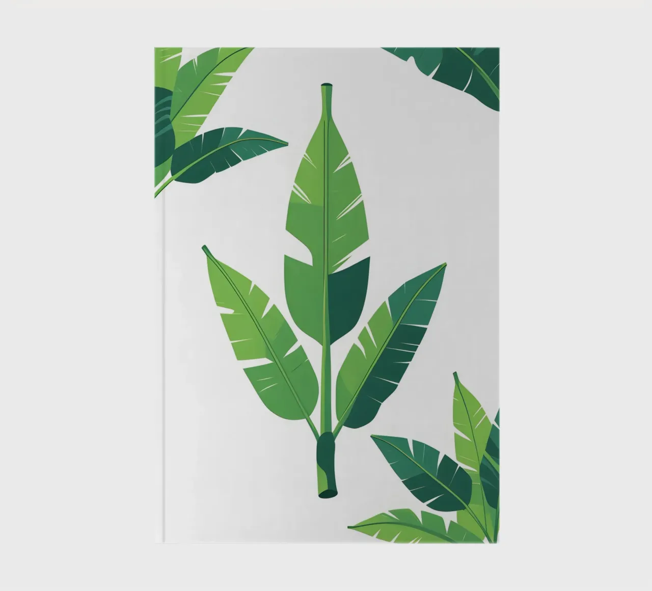 Section of banana leaf shape notebook by Botanical Gallery