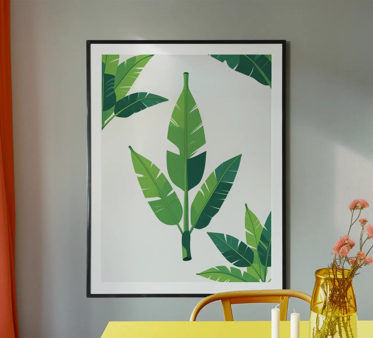 Section of banana leaf shape hahnemühle by Botanical Gallery