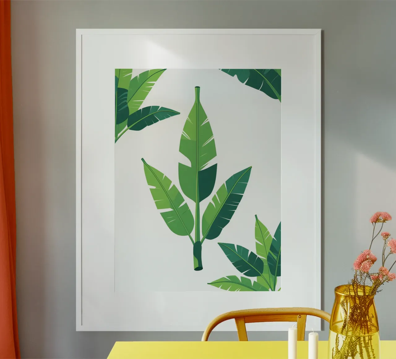 Section of banana leaf shape hahnemühle by Botanical Gallery