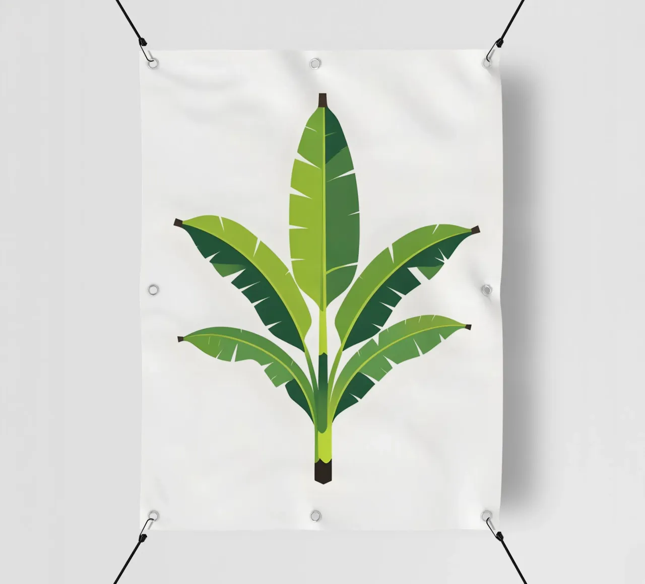Sezione di forma di foglia di banana telo in pvc da Botanical Gallery