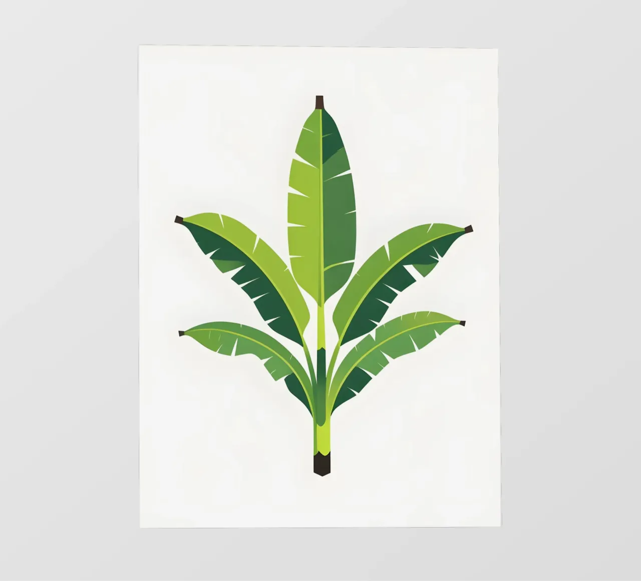 Sezione di forma di foglia di banana telo in pvc da Botanical Gallery