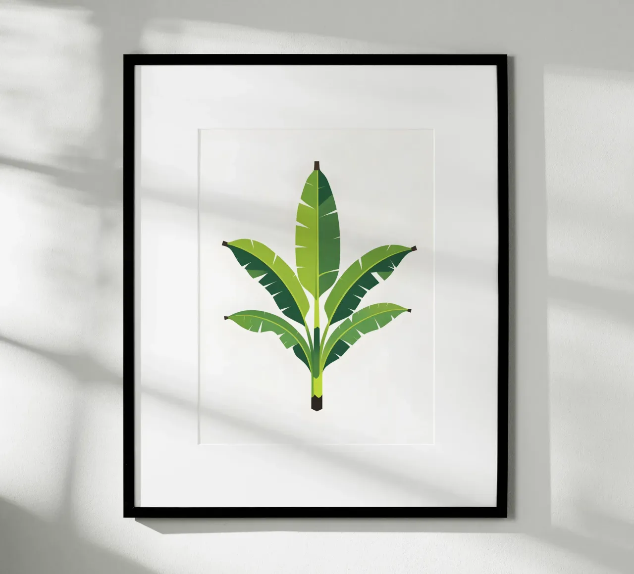 Section of banana leaf shape hahnemühle by Botanical Gallery