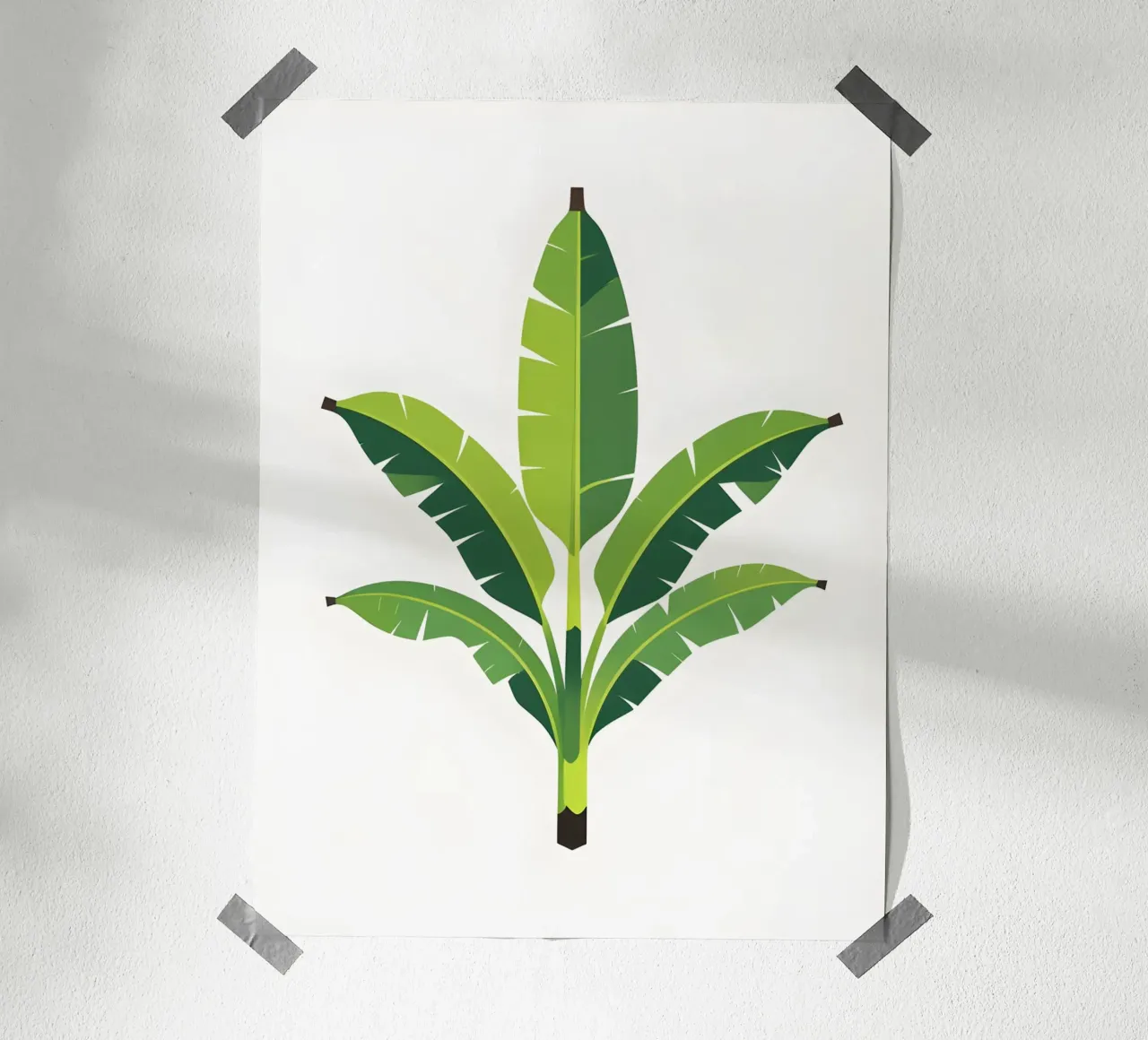 Section of banana leaf shape hahnemühle by Botanical Gallery
