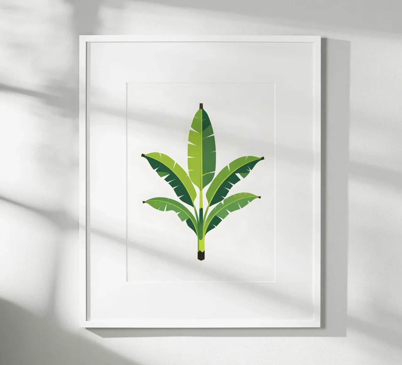 Section of banana leaf shape hahnemühle by Botanical Gallery