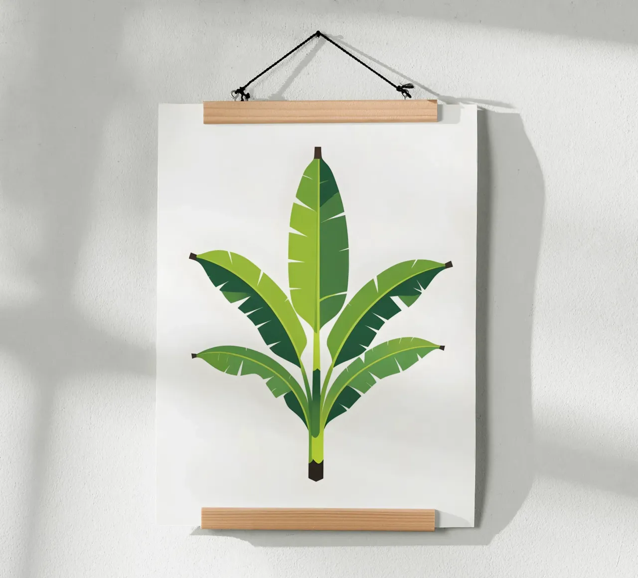 Section of banana leaf shape hahnemühle by Botanical Gallery