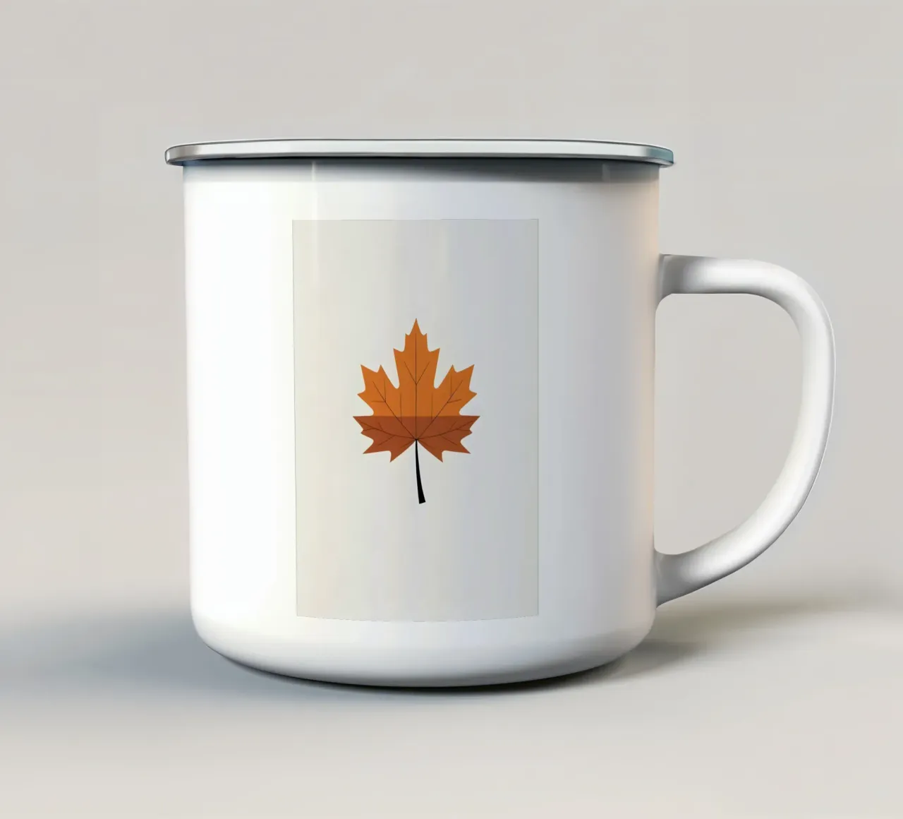 Sagoma della foglia d'acero tazza in smalto da Botanical Gallery