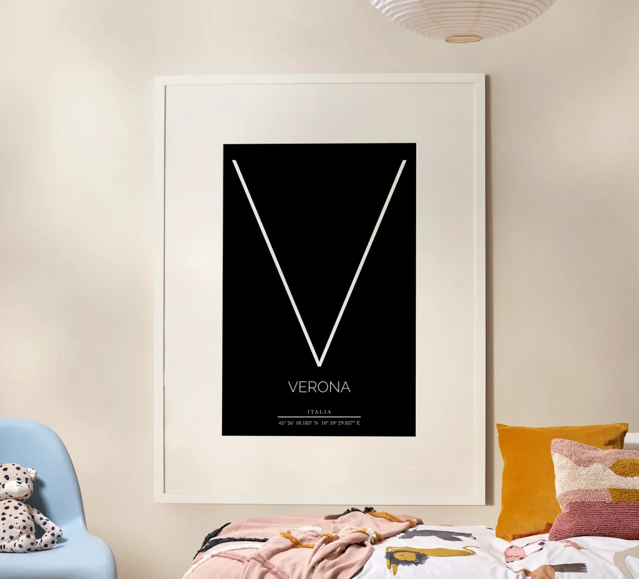 VERONA - nero poster con telaio in plastica da CityLights