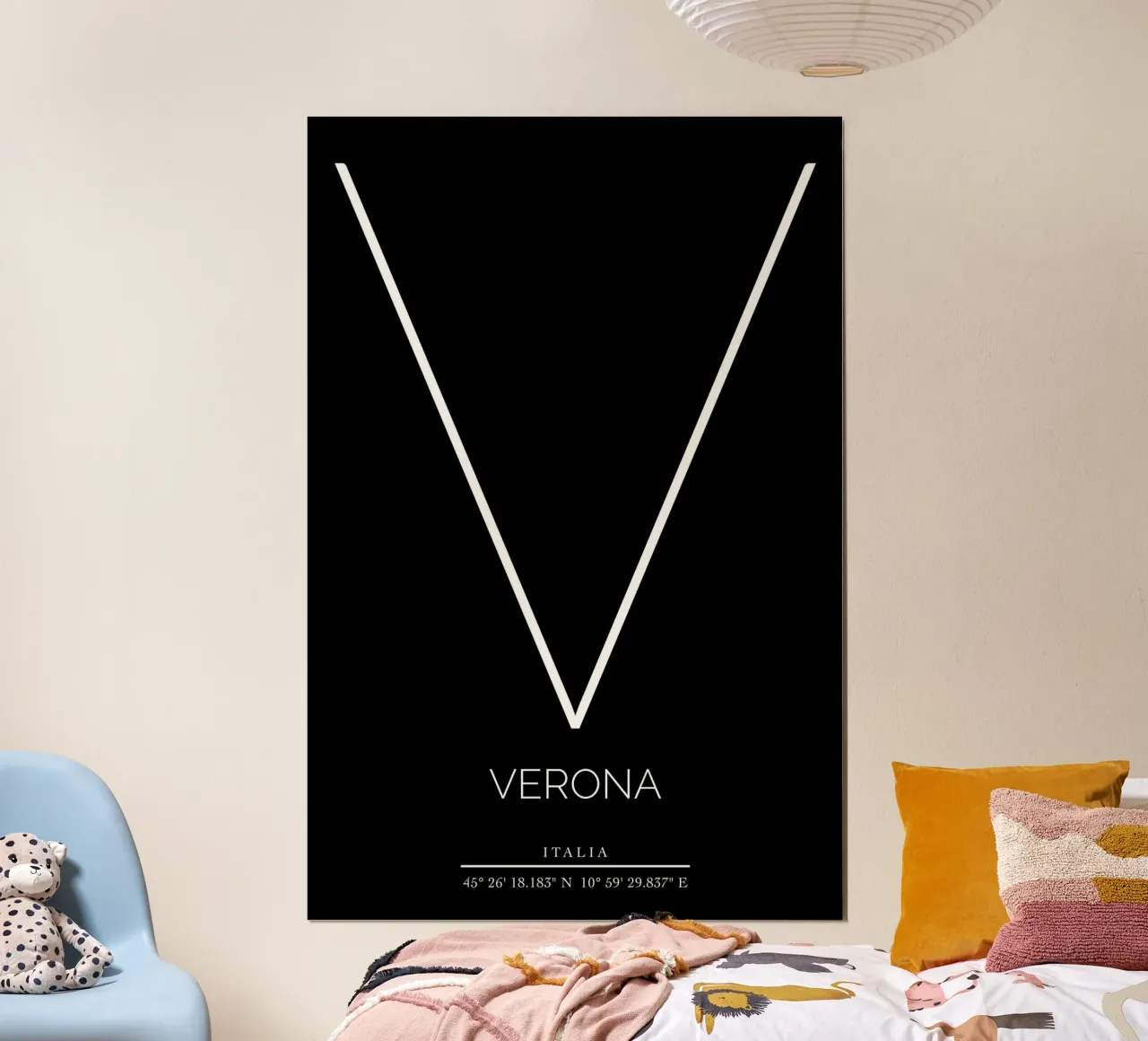 VERONA - nero poster con telaio in plastica da CityLights