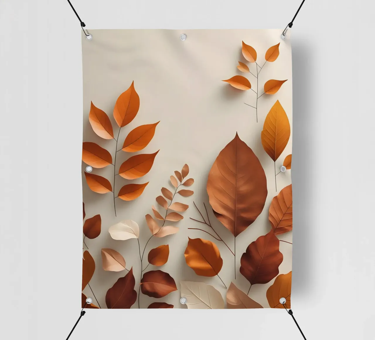 Composizione astratta di foglie autunnali telo in pvc da Botanical Gallery