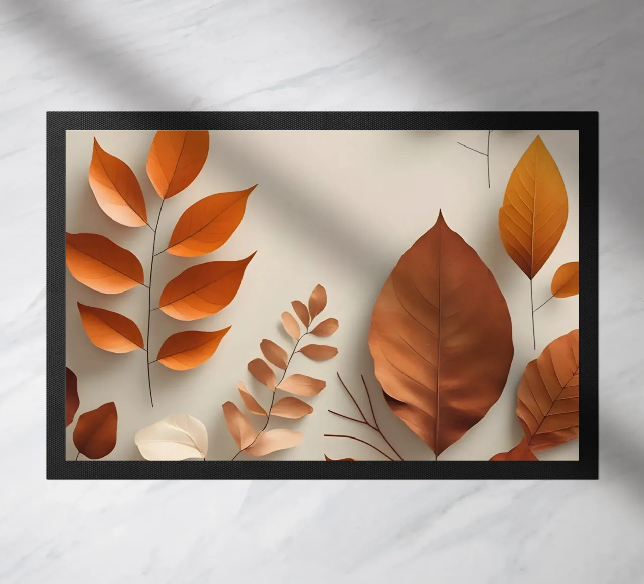 Composizione astratta di foglie autunnali zerbino da Botanical Gallery