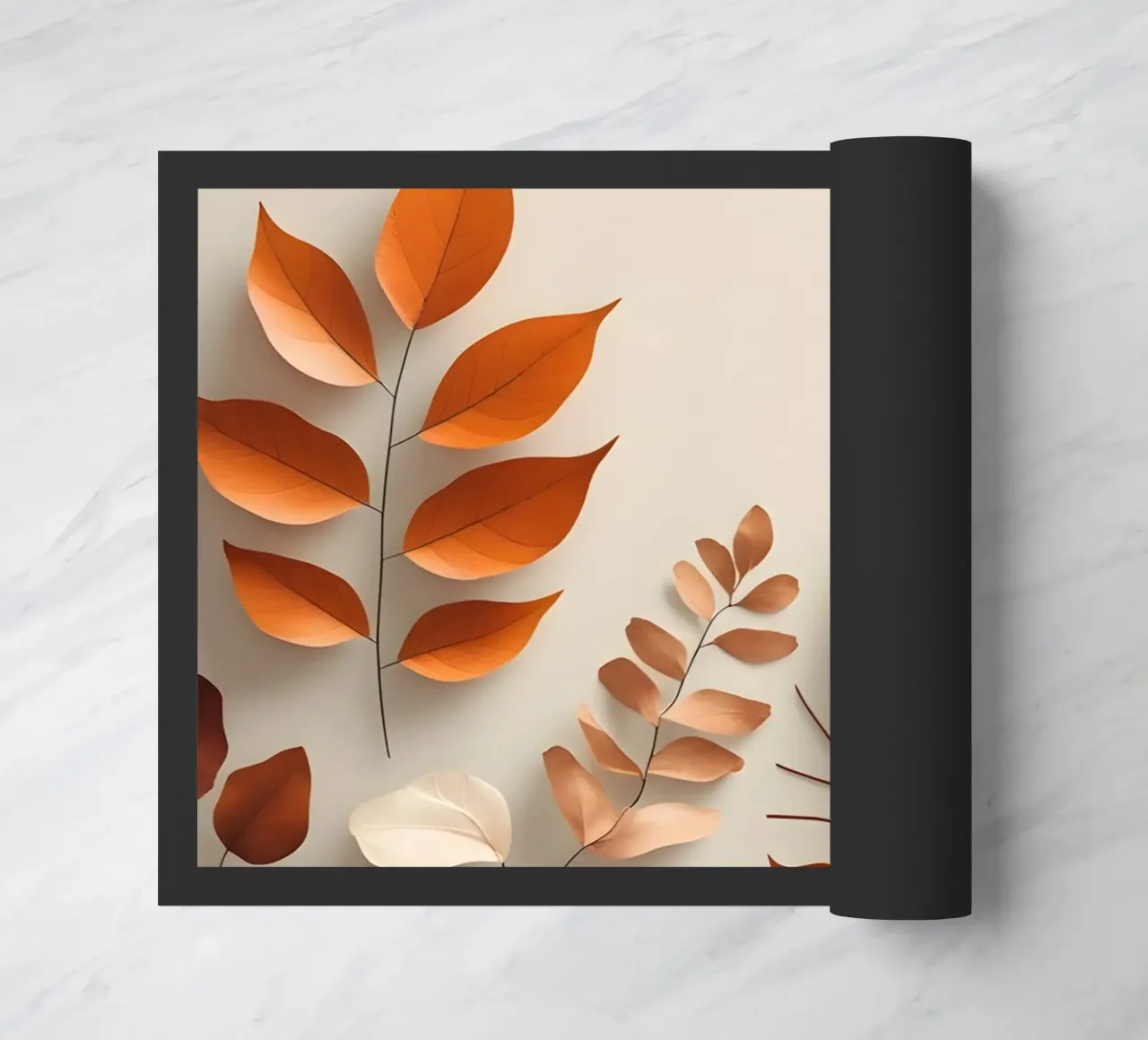 Composizione astratta di foglie autunnali zerbino da Botanical Gallery