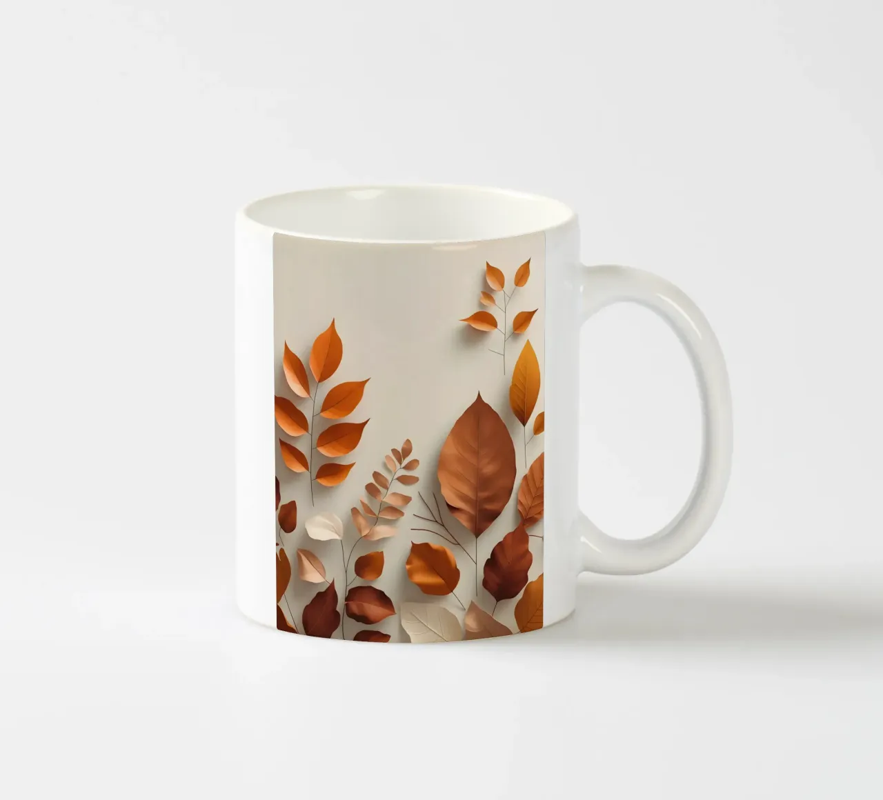 Composizione astratta di foglie autunnali tazza in ceramica da Botanical Gallery