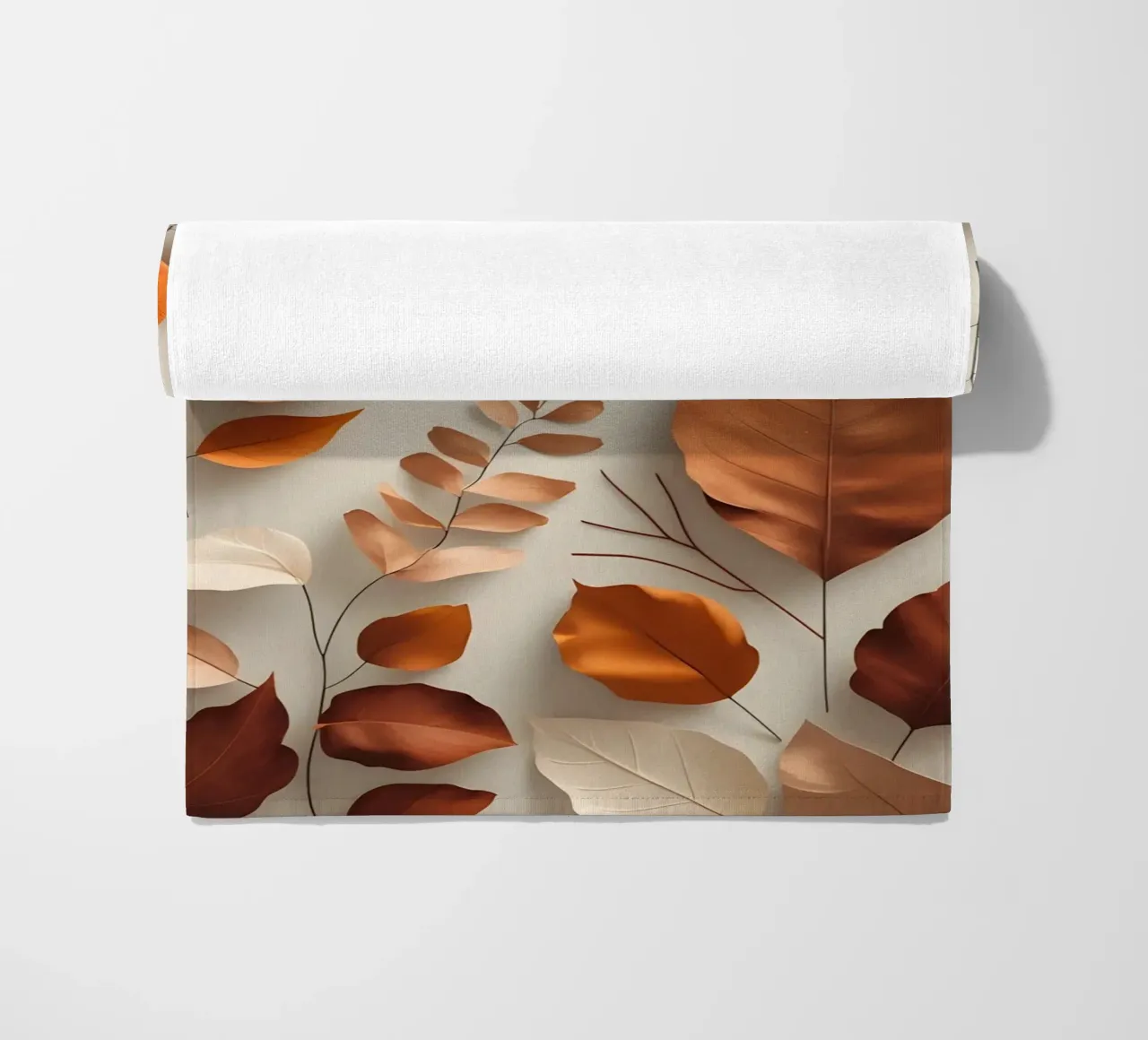 Composizione astratta di foglie autunnali telo mare da Botanical Gallery