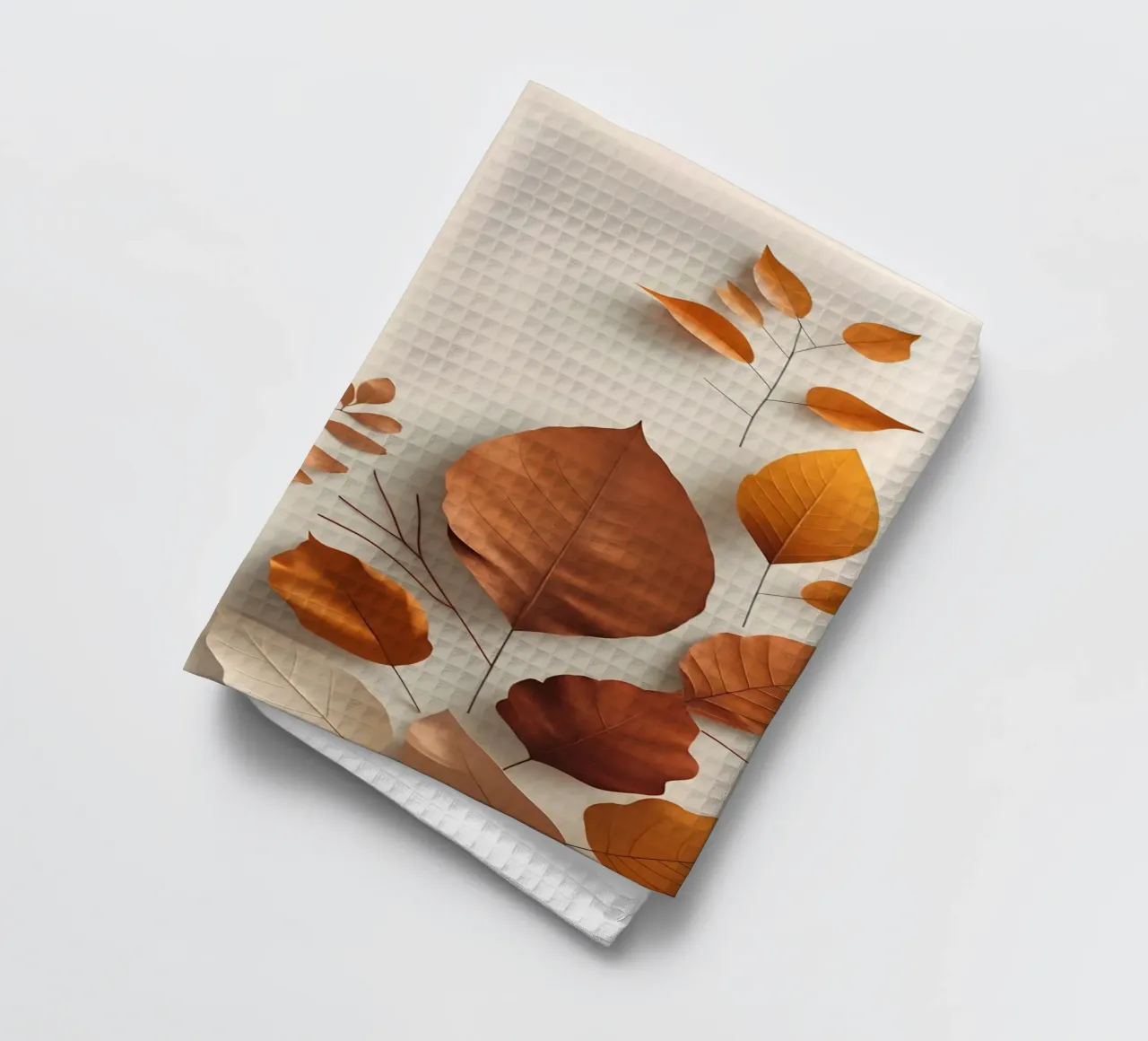 Arrangement abstrait de feuilles d'automne torchon de Botanical Gallery