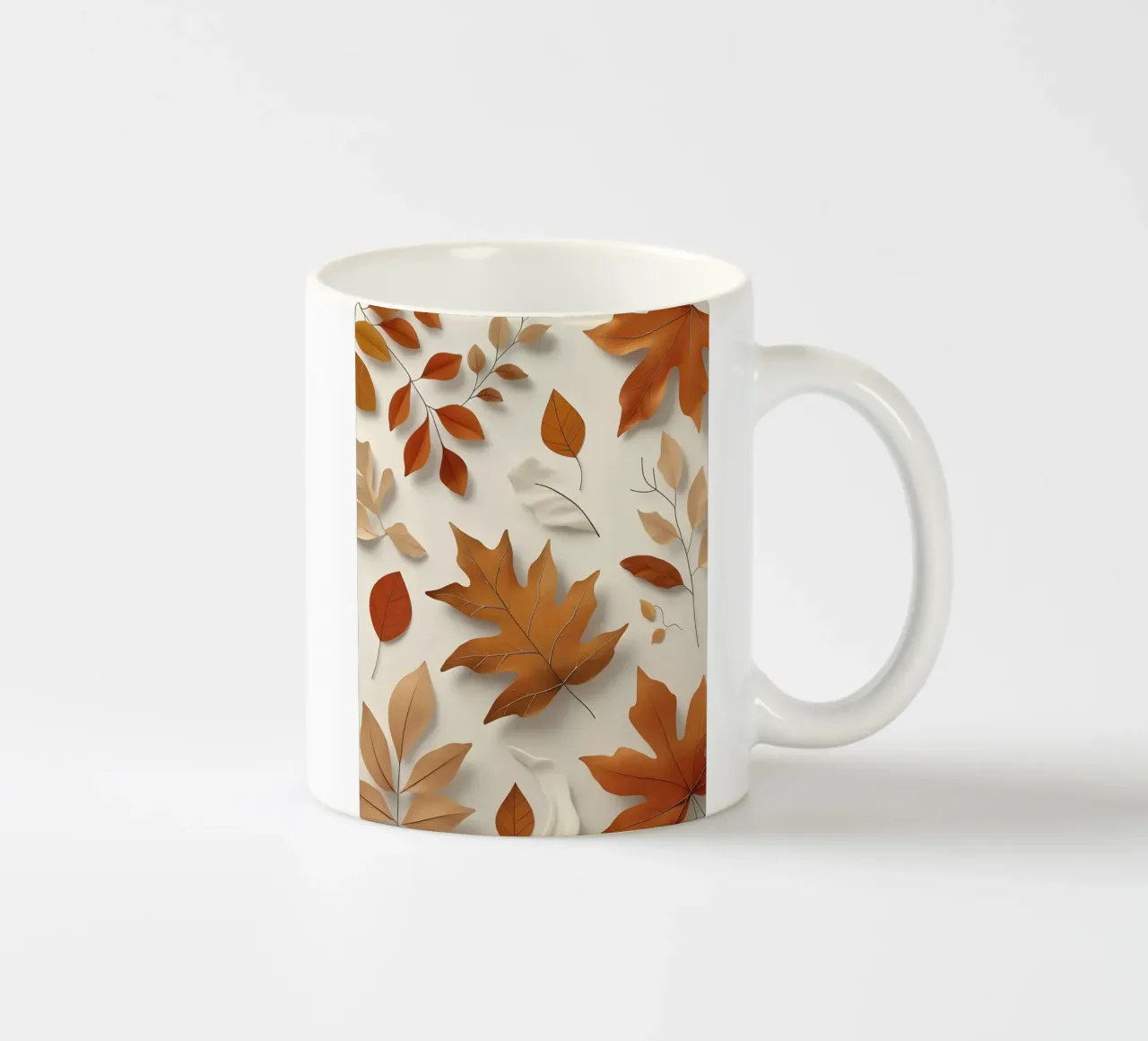 Composizione astratta di foglie autunnali tazza in ceramica da Botanical Gallery