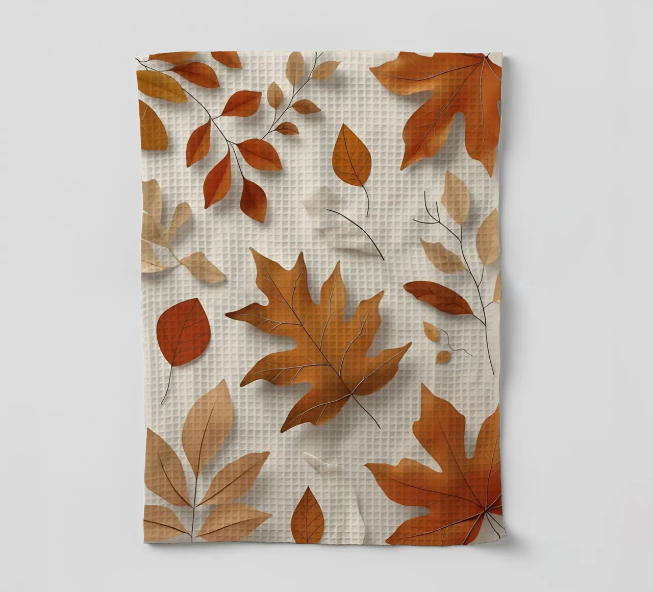 Arrangement abstrait de feuilles d'automne torchon de Botanical Gallery
