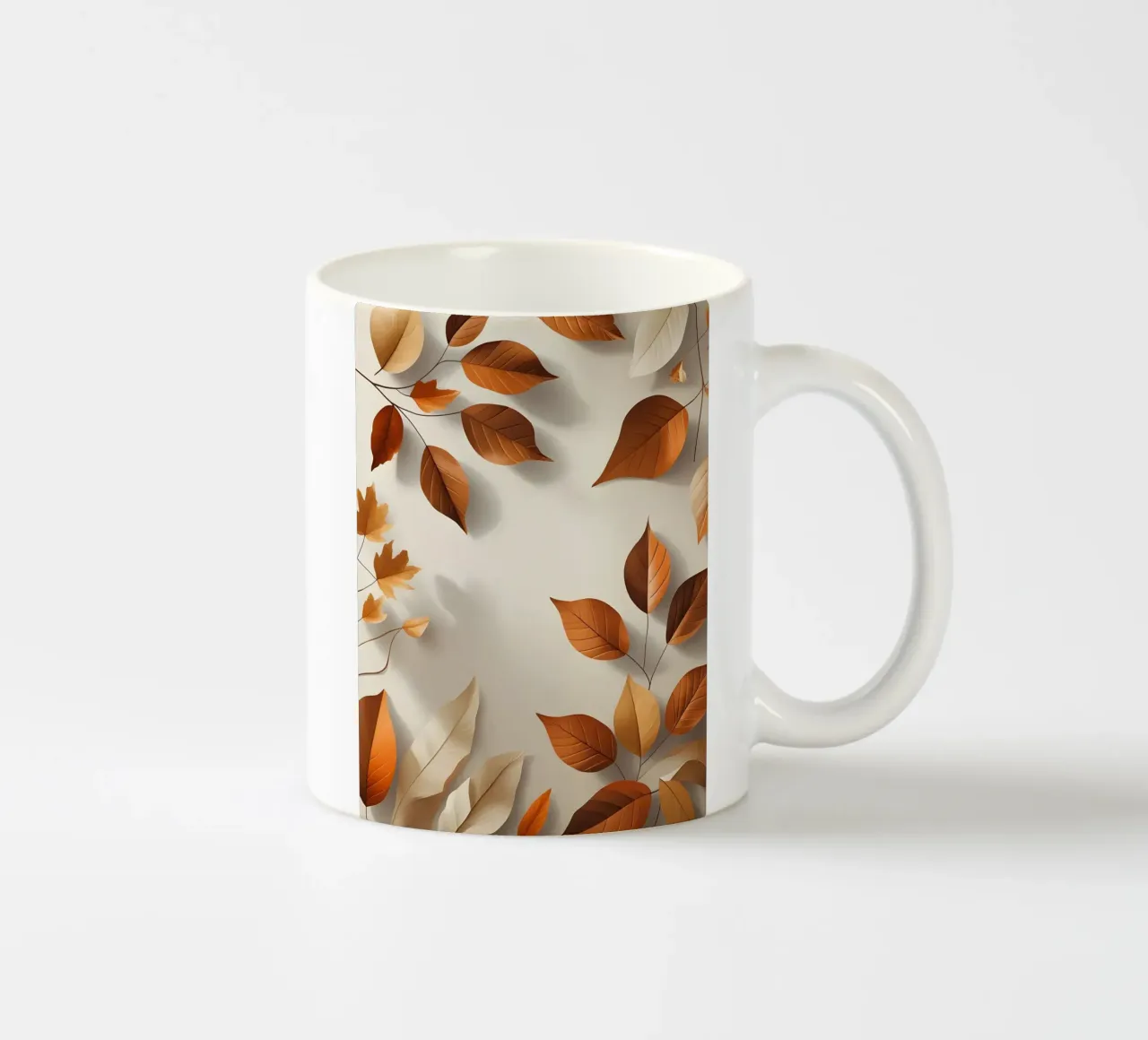 Composizione astratta di foglie autunnali tazza in ceramica da Botanical Gallery