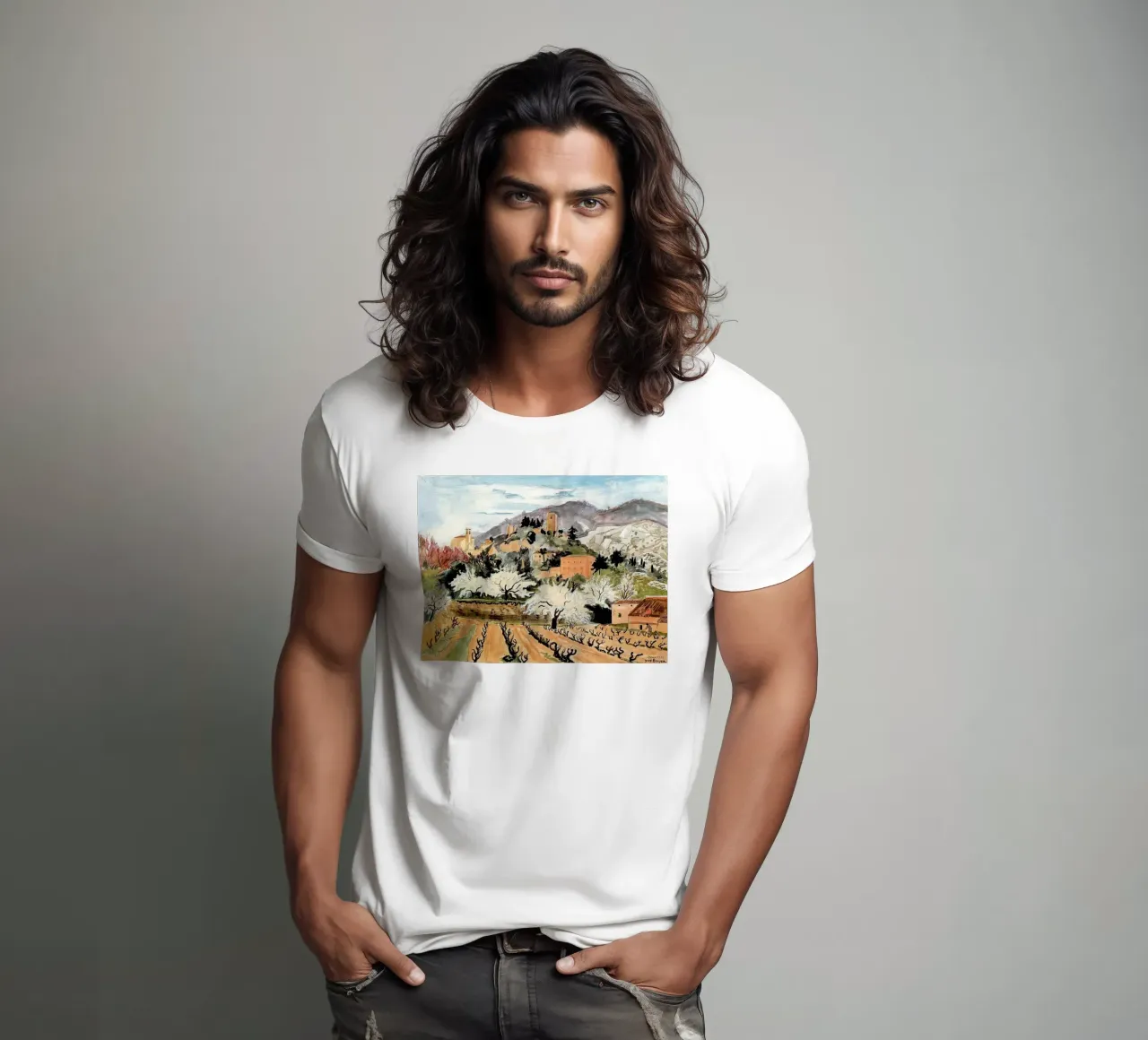 Primavera a Oppede t-shirt da Peteriespinoza Studio