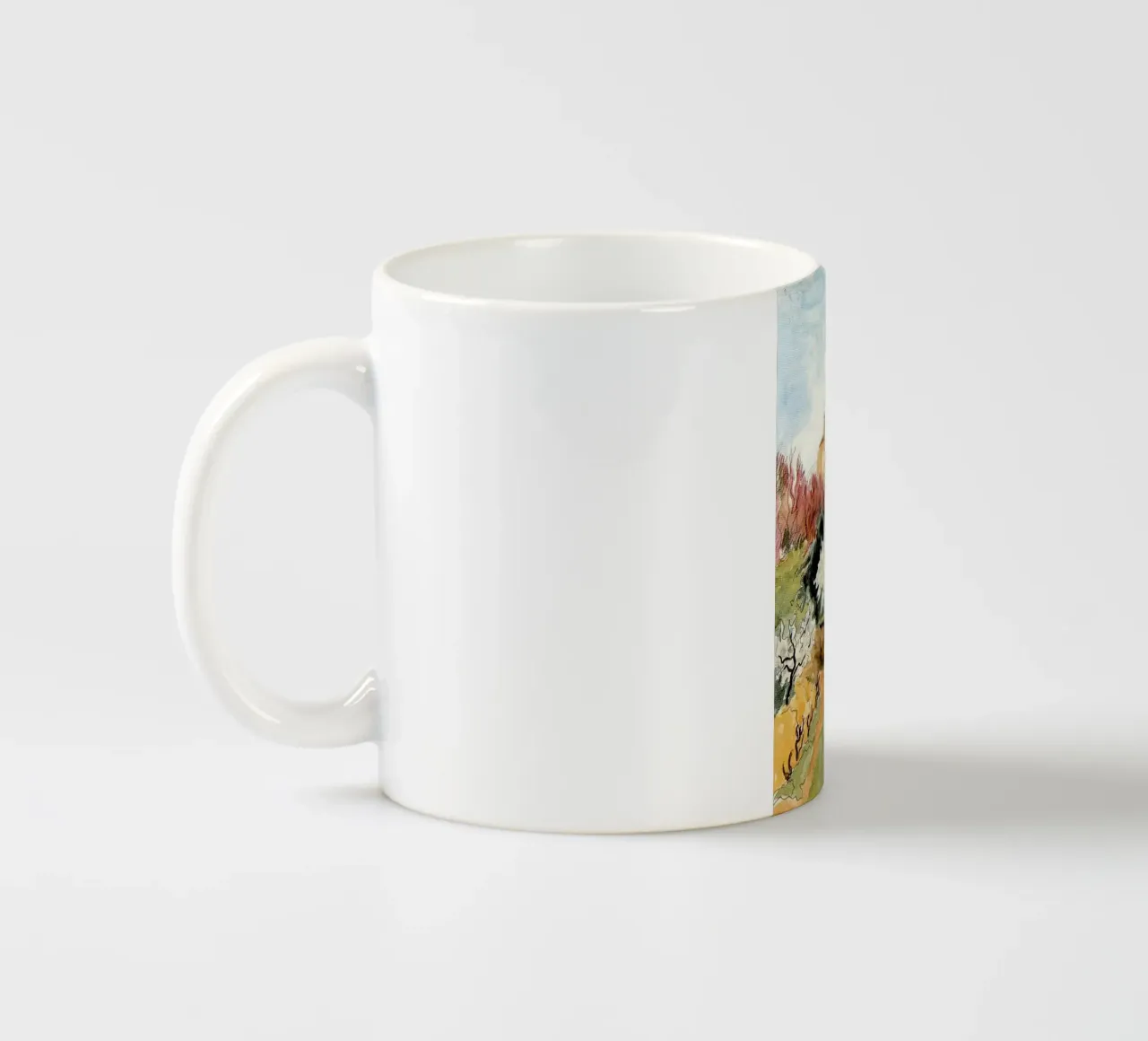 Primavera a Oppede tazza in ceramica da Peteriespinoza Studio
