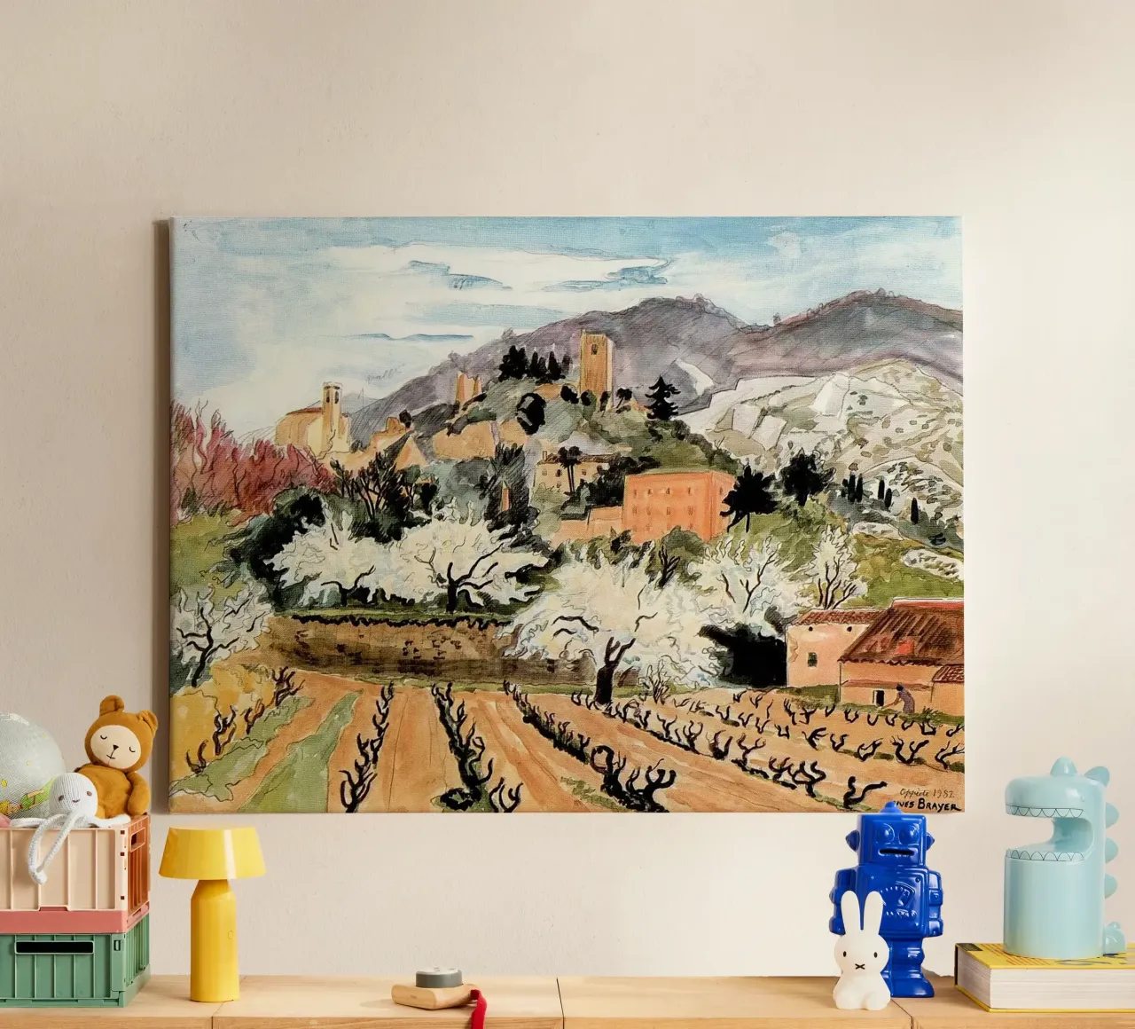 Spring in Oppede canvas by Peteriespinoza Studio