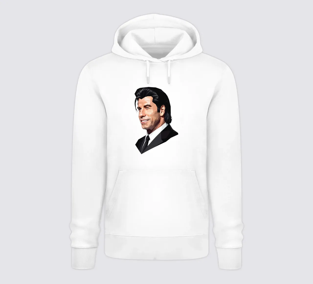 John Travolta Lowpoly felpa con cappuccio da Low Profile