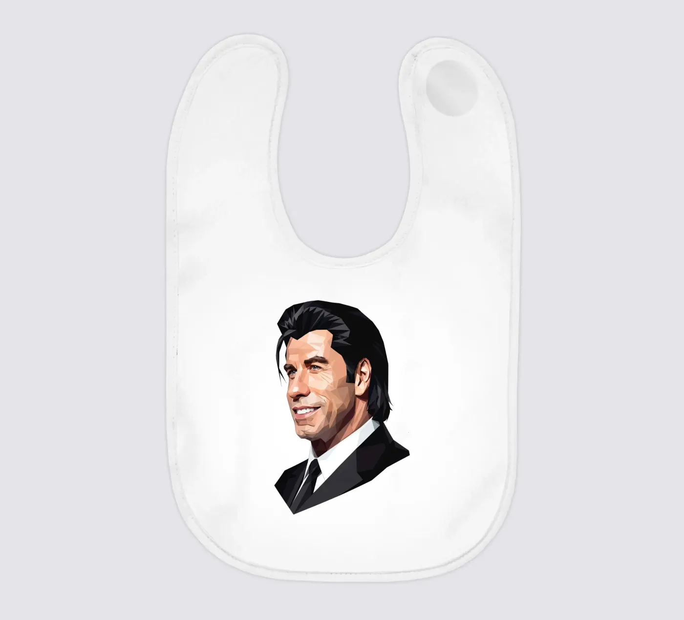 John Travolta Lowpoly bavaglino da Low Profile