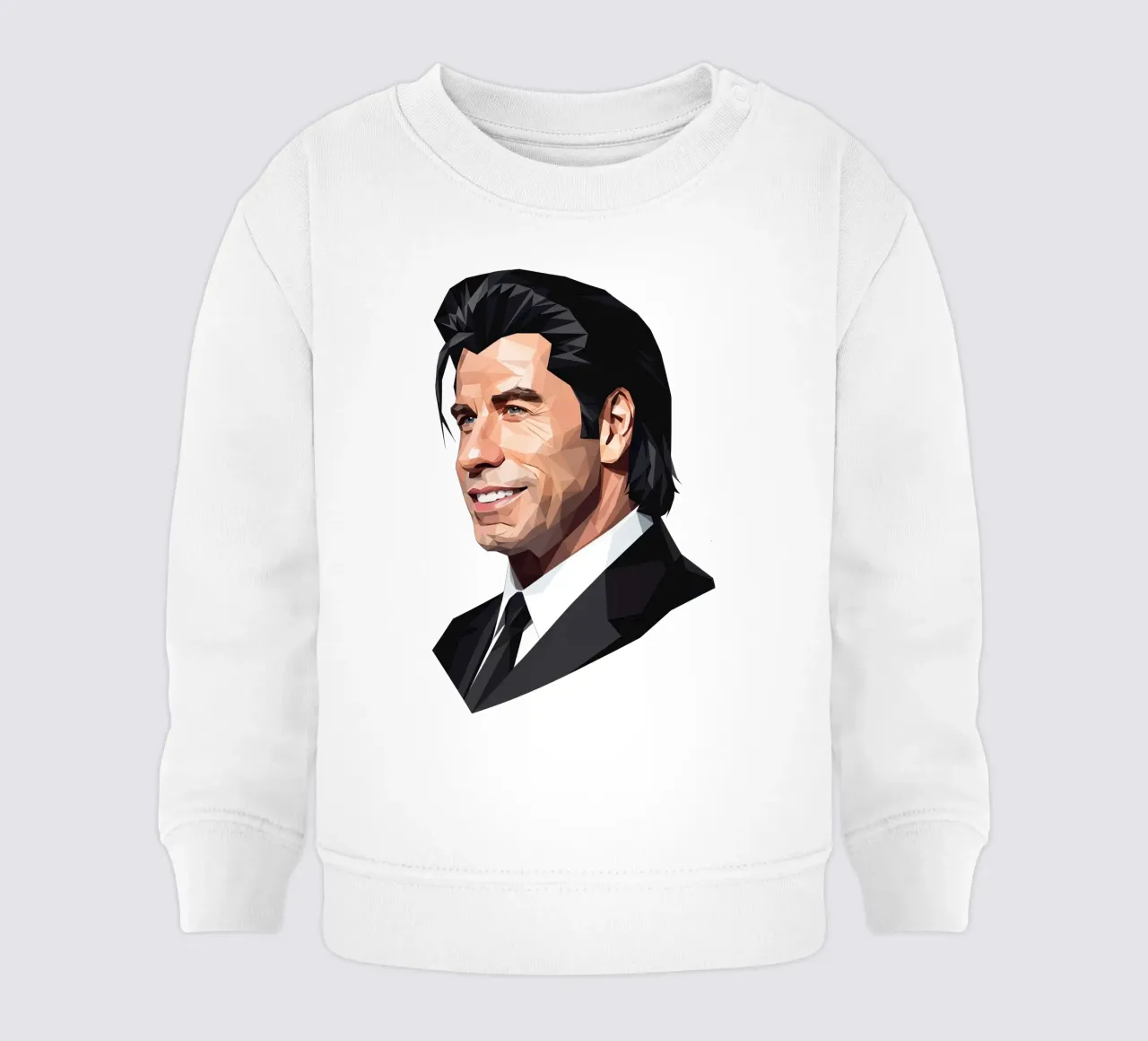John Travolta Lowpoly felpa neonato da Low Profile