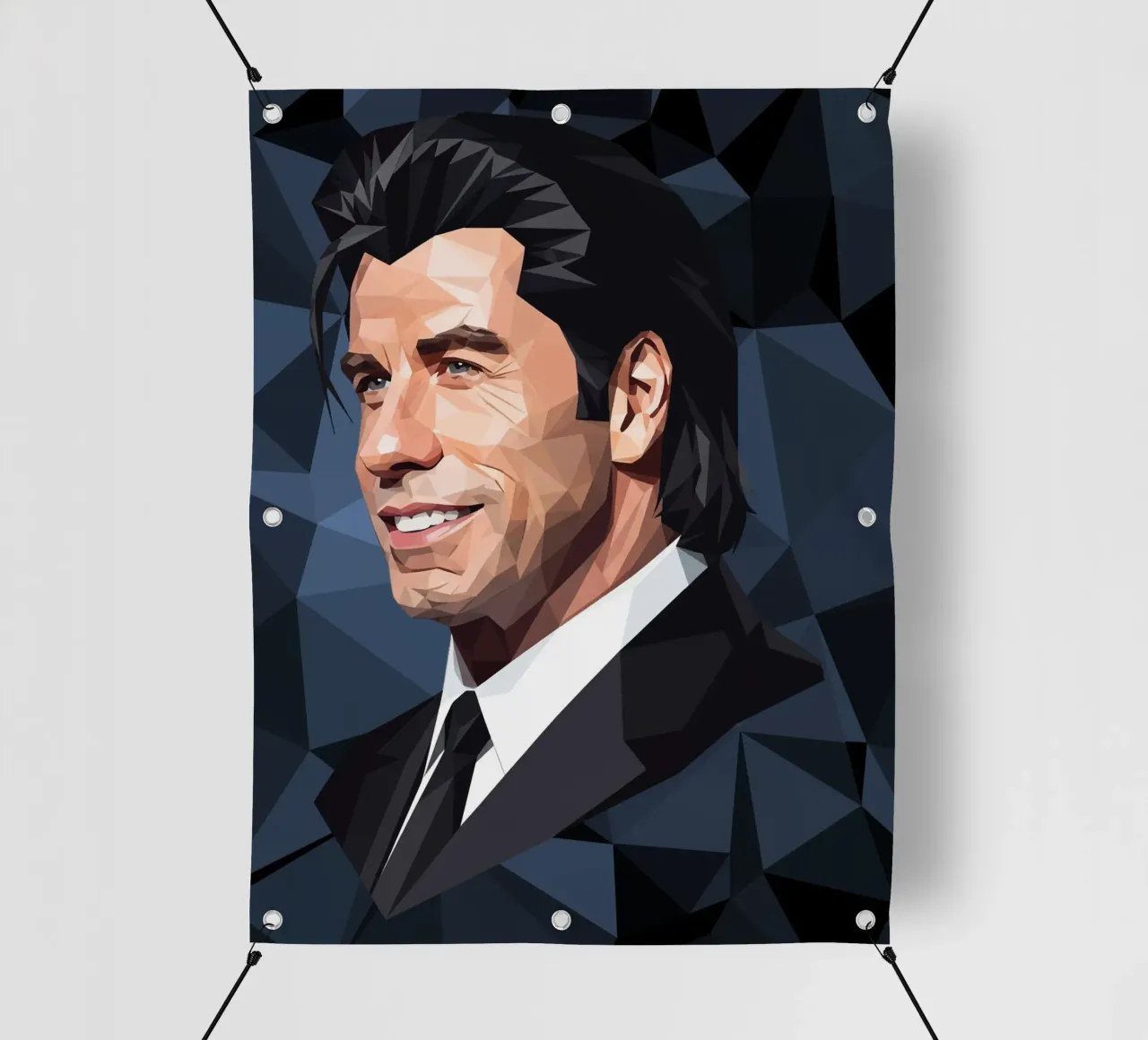 John Travolta Lowpoly telo in pvc da Low Profile