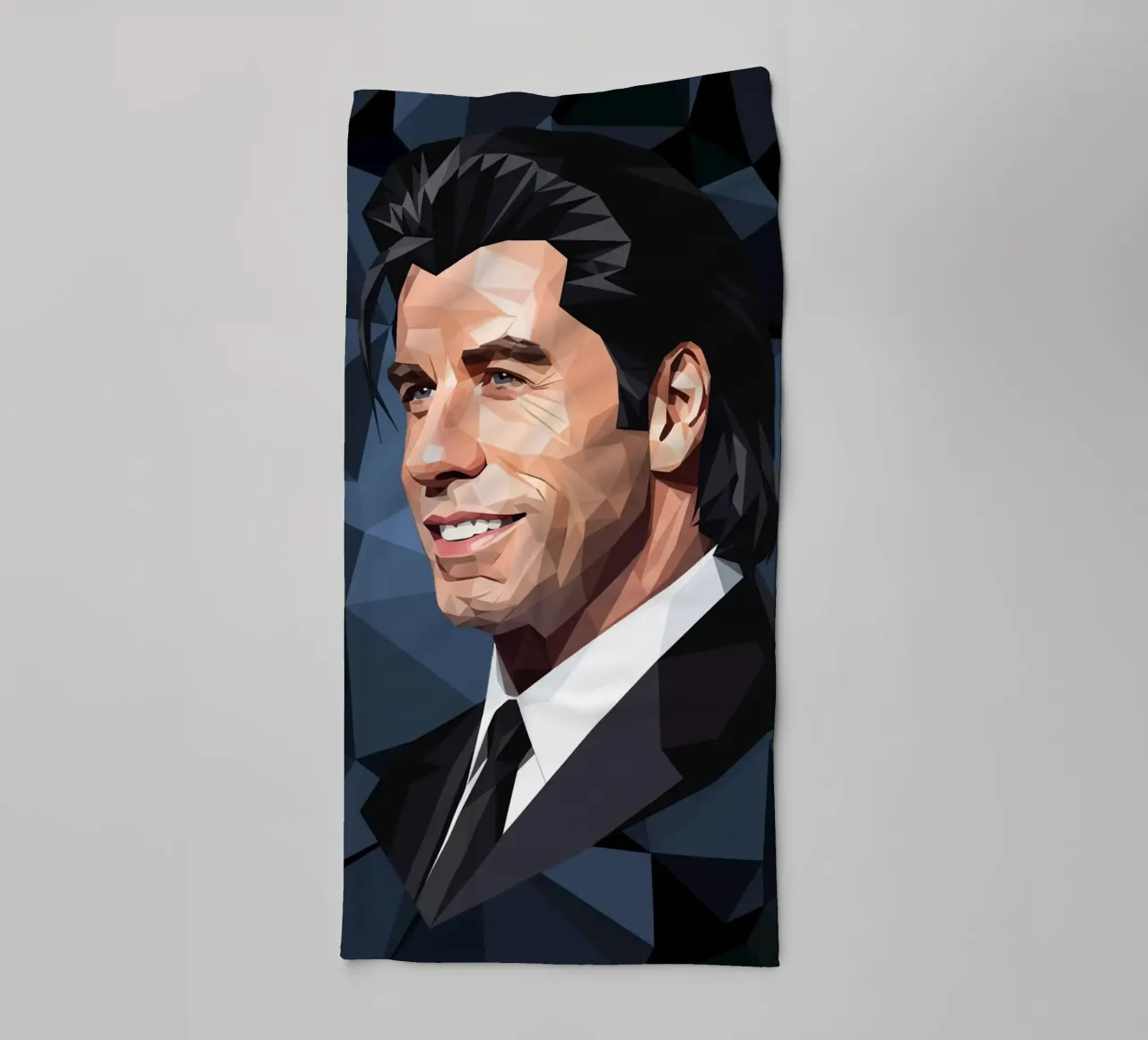 John Travolta Lowpoly asciugamano da bagno da Low Profile