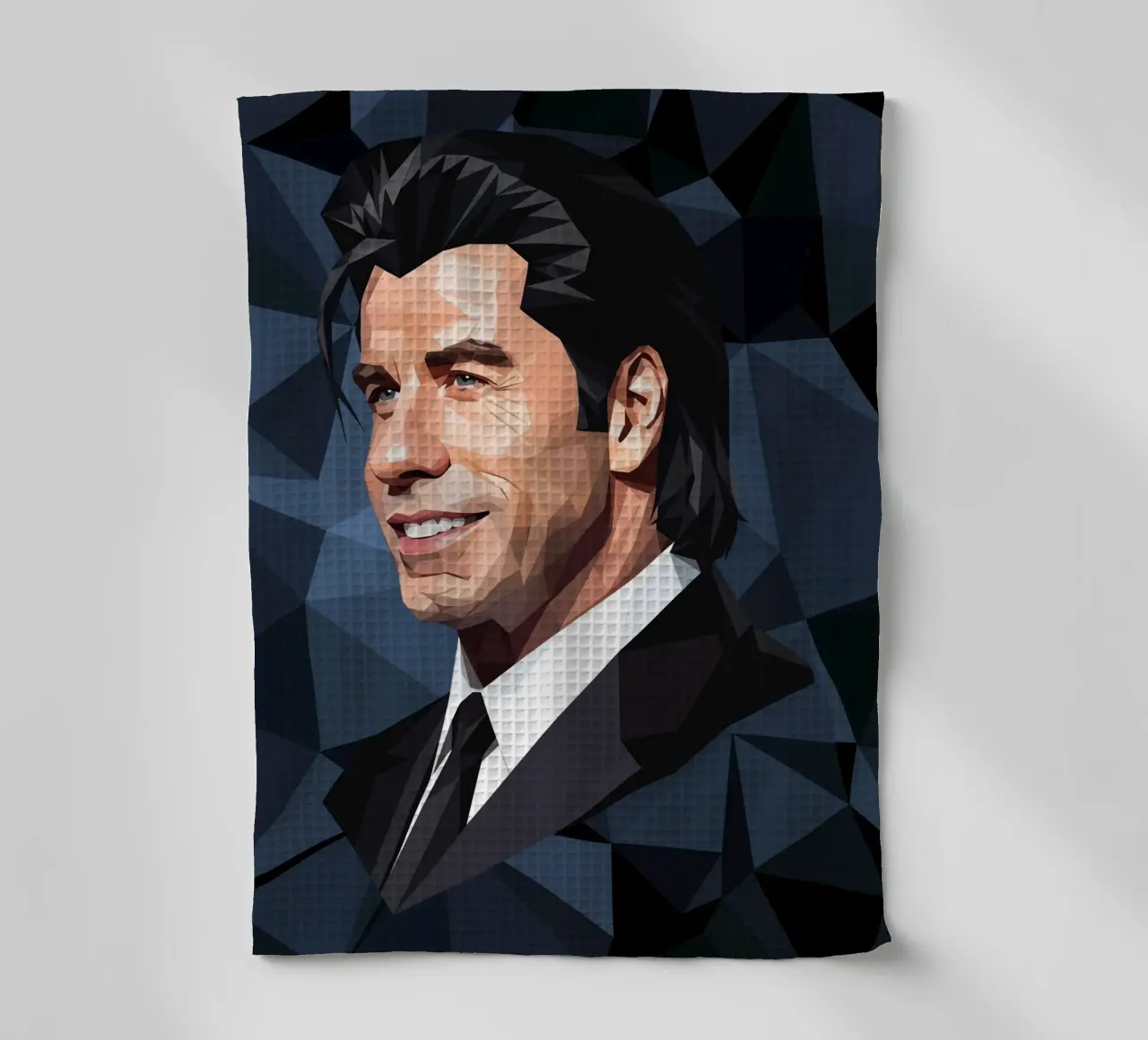 John Travolta Lowpoly canovaccio da cucina da Low Profile