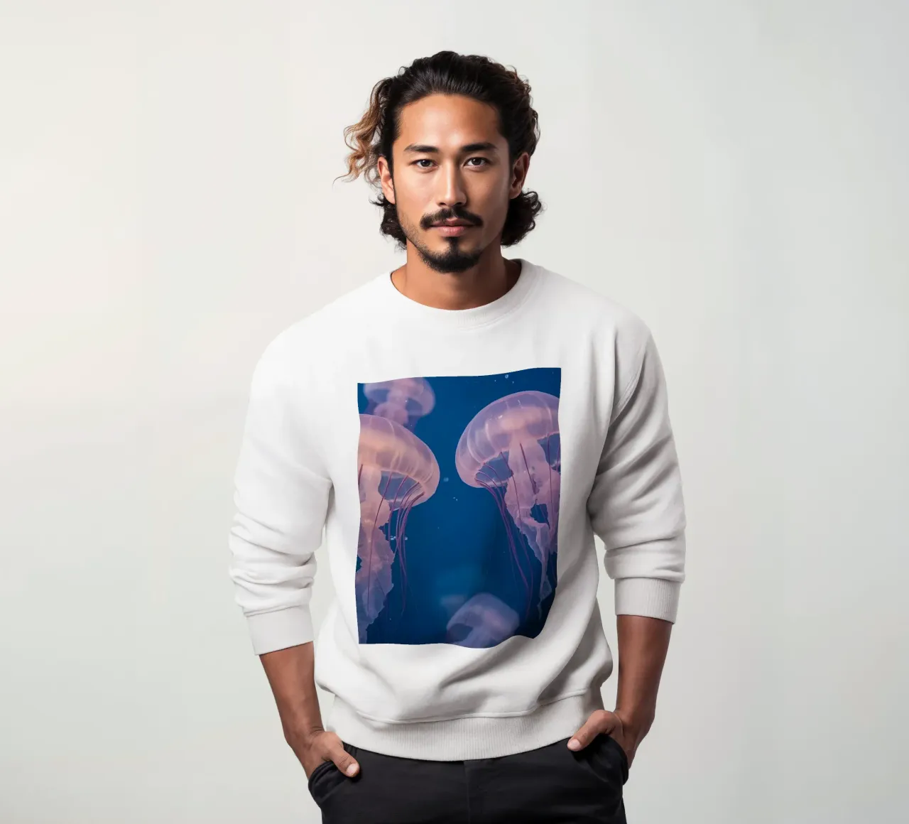 Meduse in acqua blu felpa da DesignDoodle