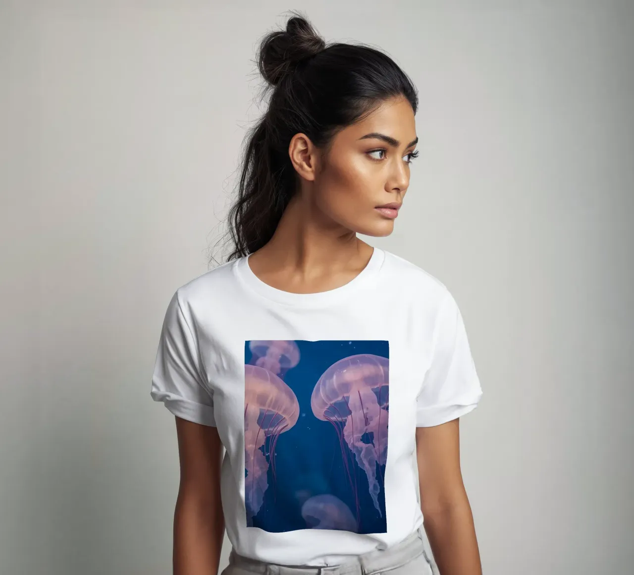 Meduse in acqua blu t-shirt da DesignDoodle