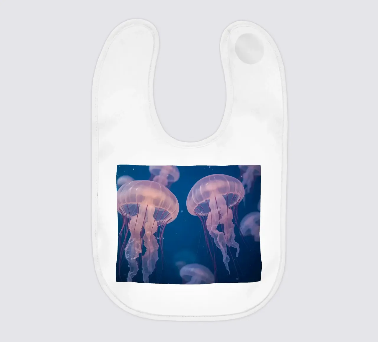 Meduse in acqua blu bavaglino da DesignDoodle