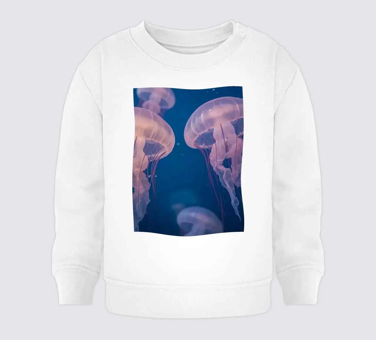Meduse in acqua blu felpa neonato da DesignDoodle