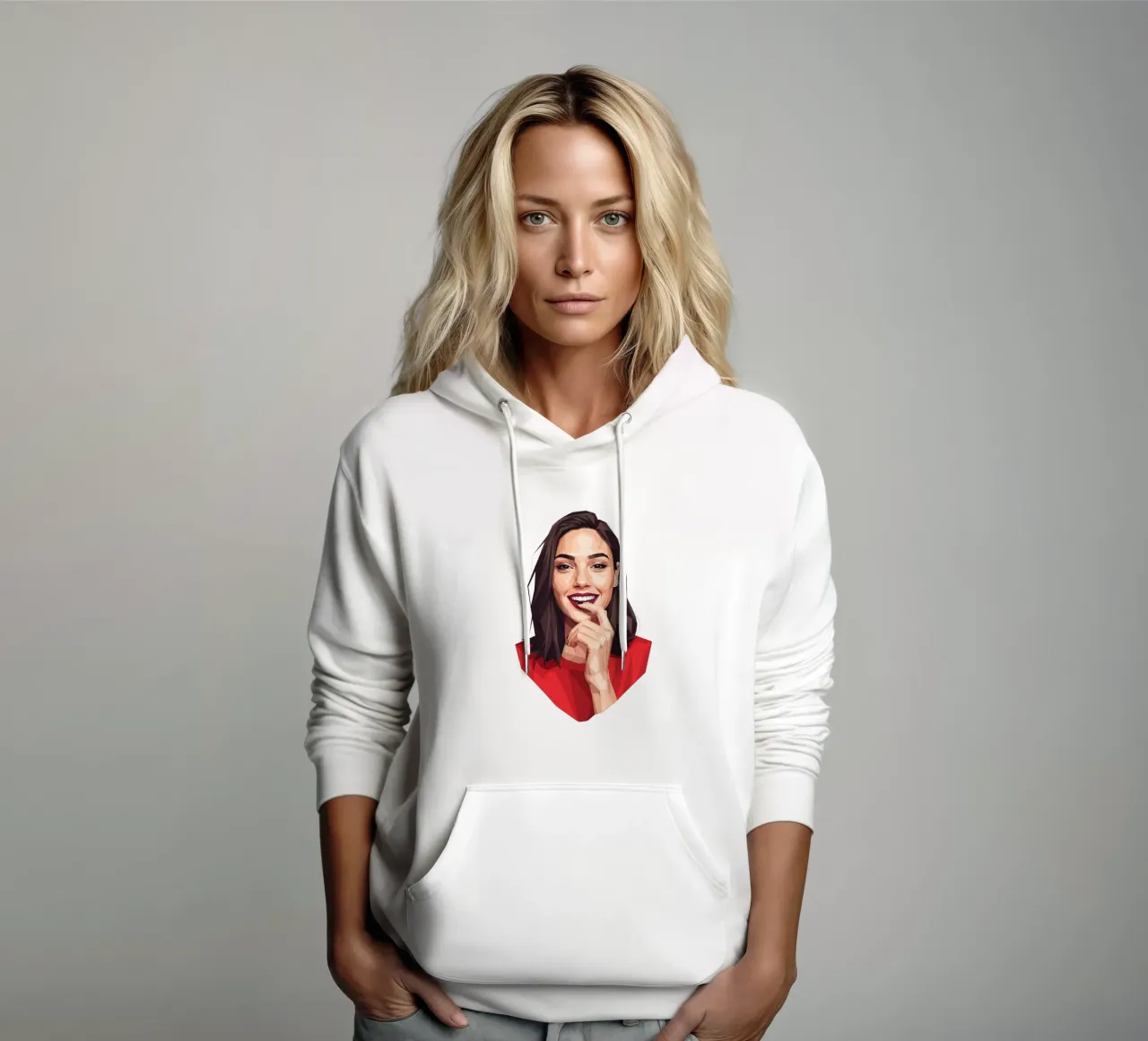 Gal gadot Lowpoly felpa con cappuccio da Low Profile