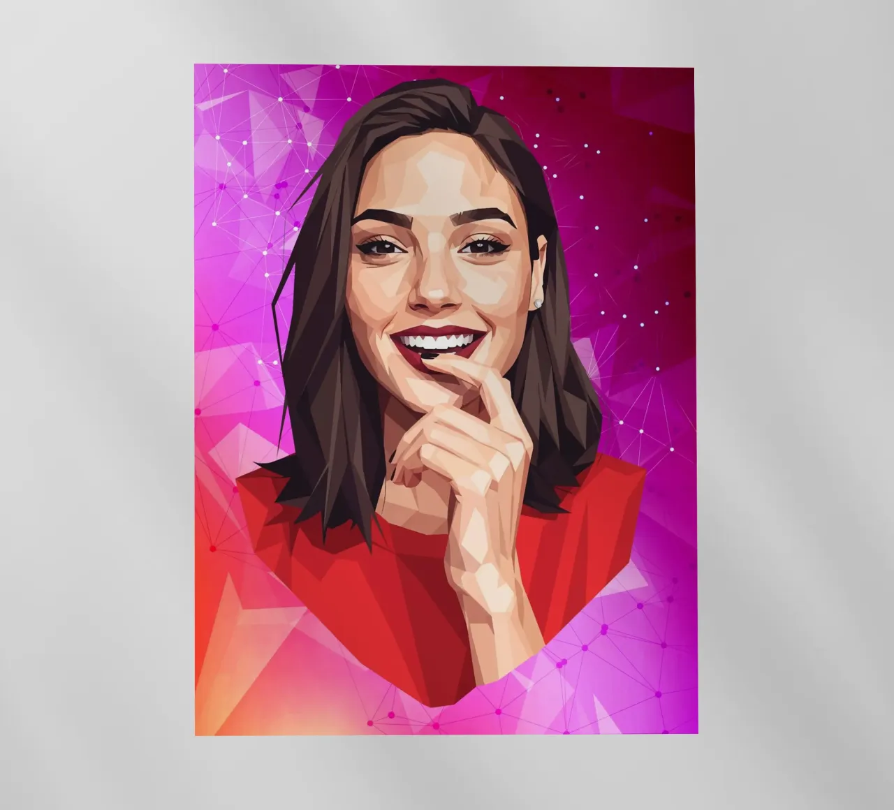 Gal gadot Lowpoly pellicola backlit da Low Profile